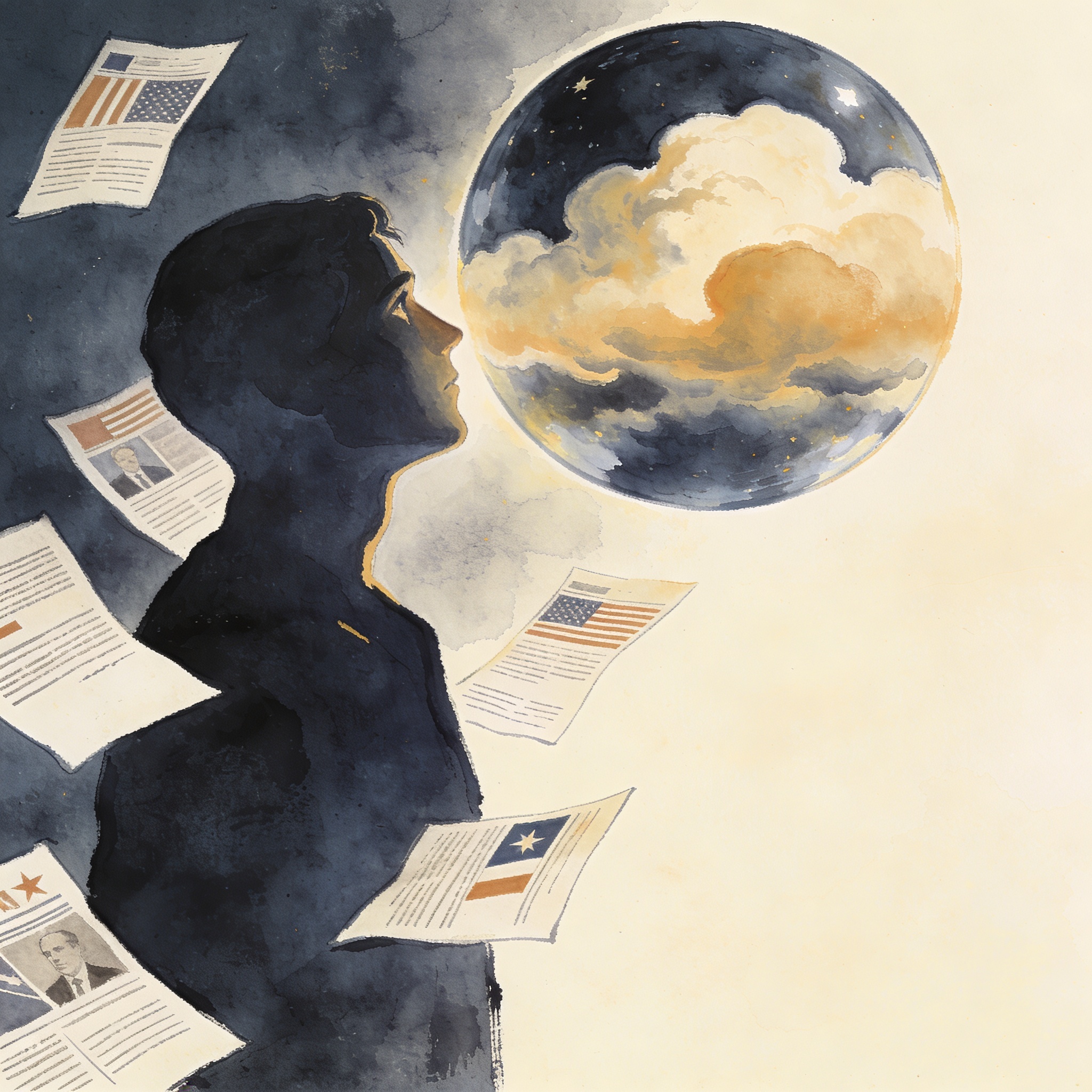 Cuando la predicción electoral sustituye al análisis político — Política, ilustración editorial