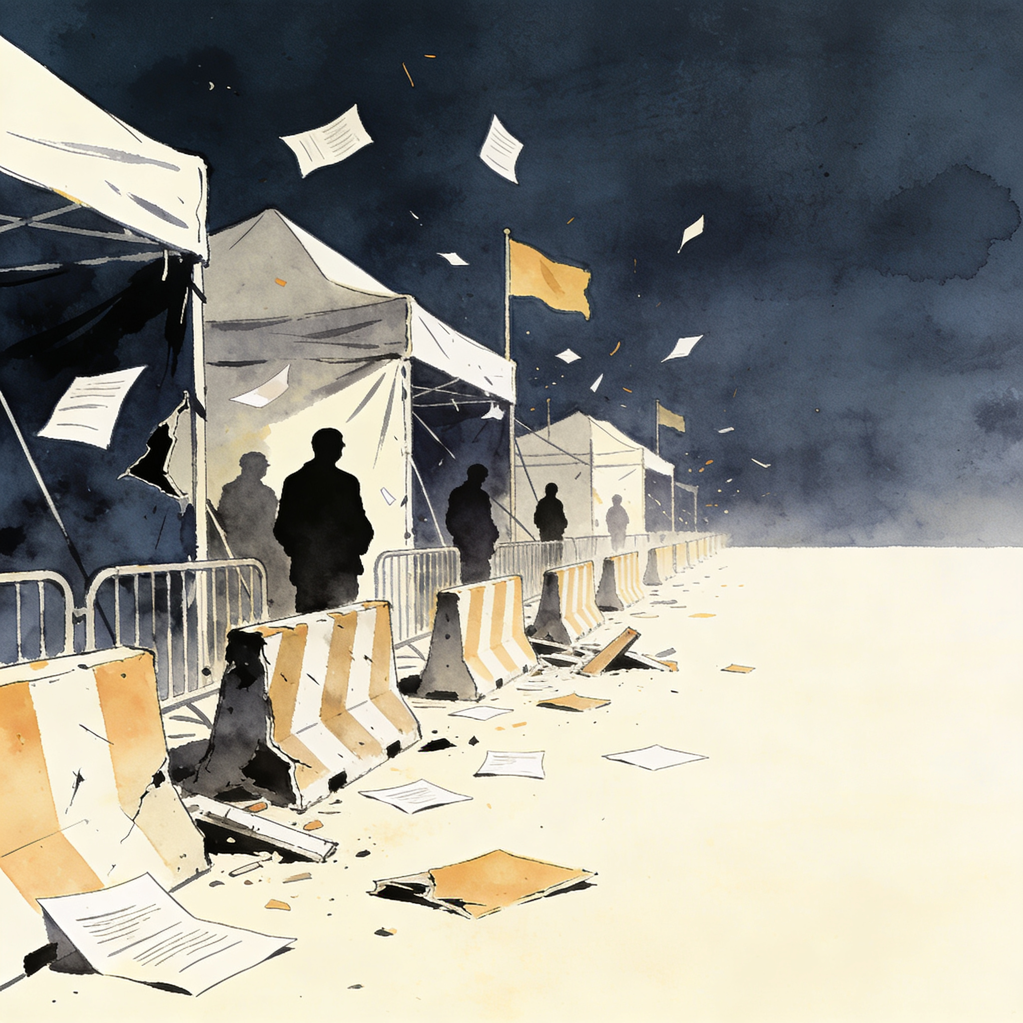 La MOE documenta 63 ataques contra campañas en la recta final electoral — Política, ilustración editorial