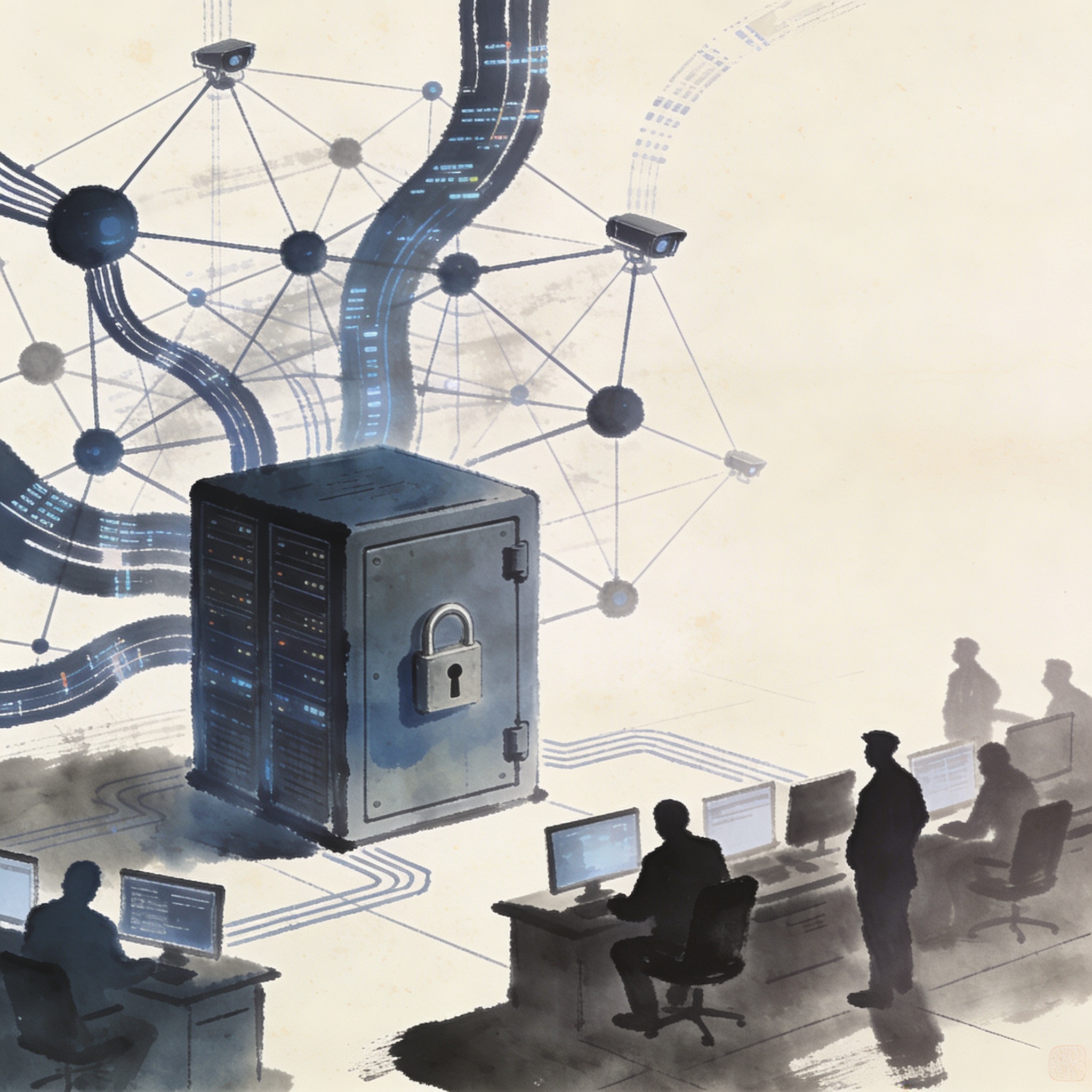 Ciberseguridad electoral requiere presupuesto público visible — Política, ilustración editorial