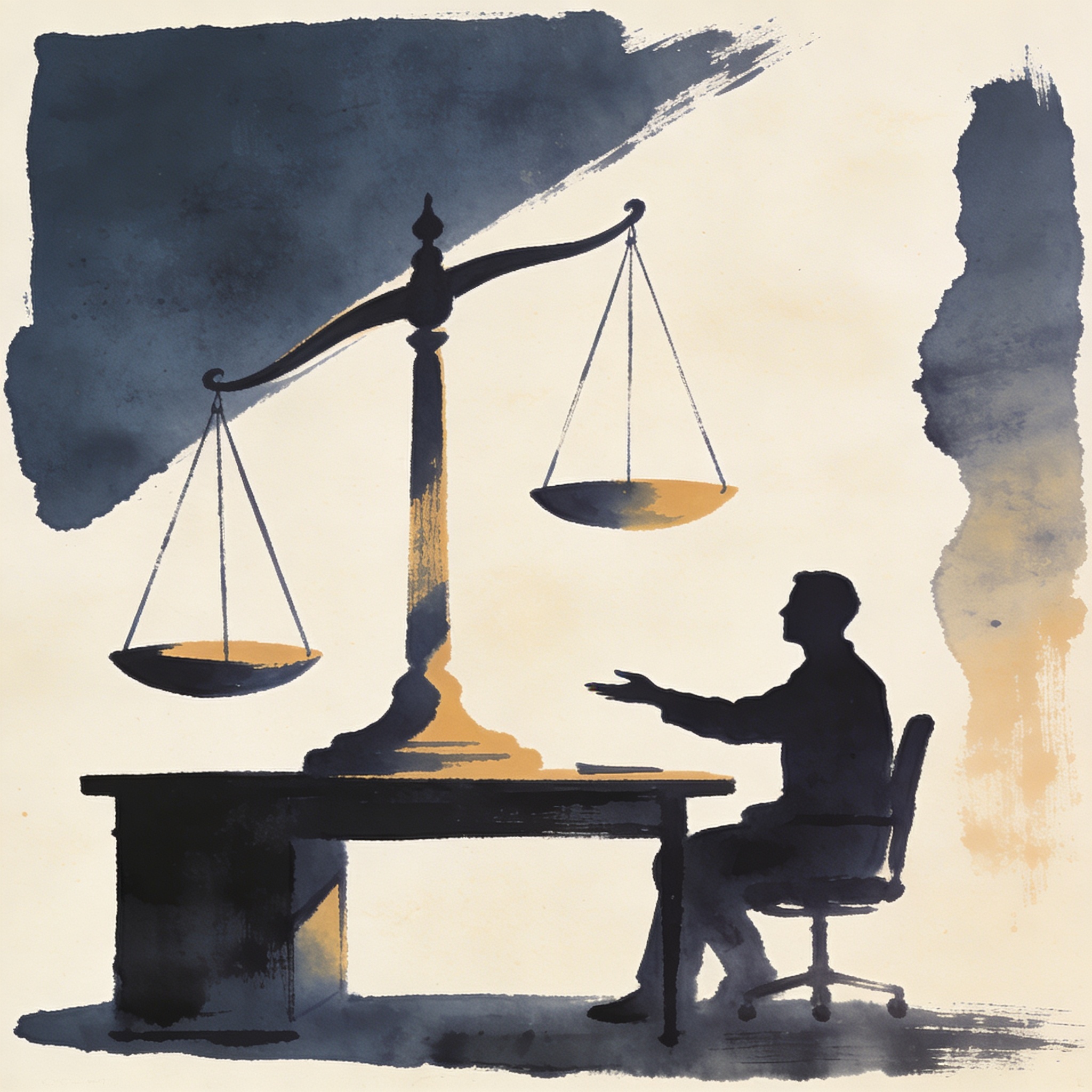 Cuando el Ejecutivo ordena a la Fiscalía — Cultura política, ilustración editorial