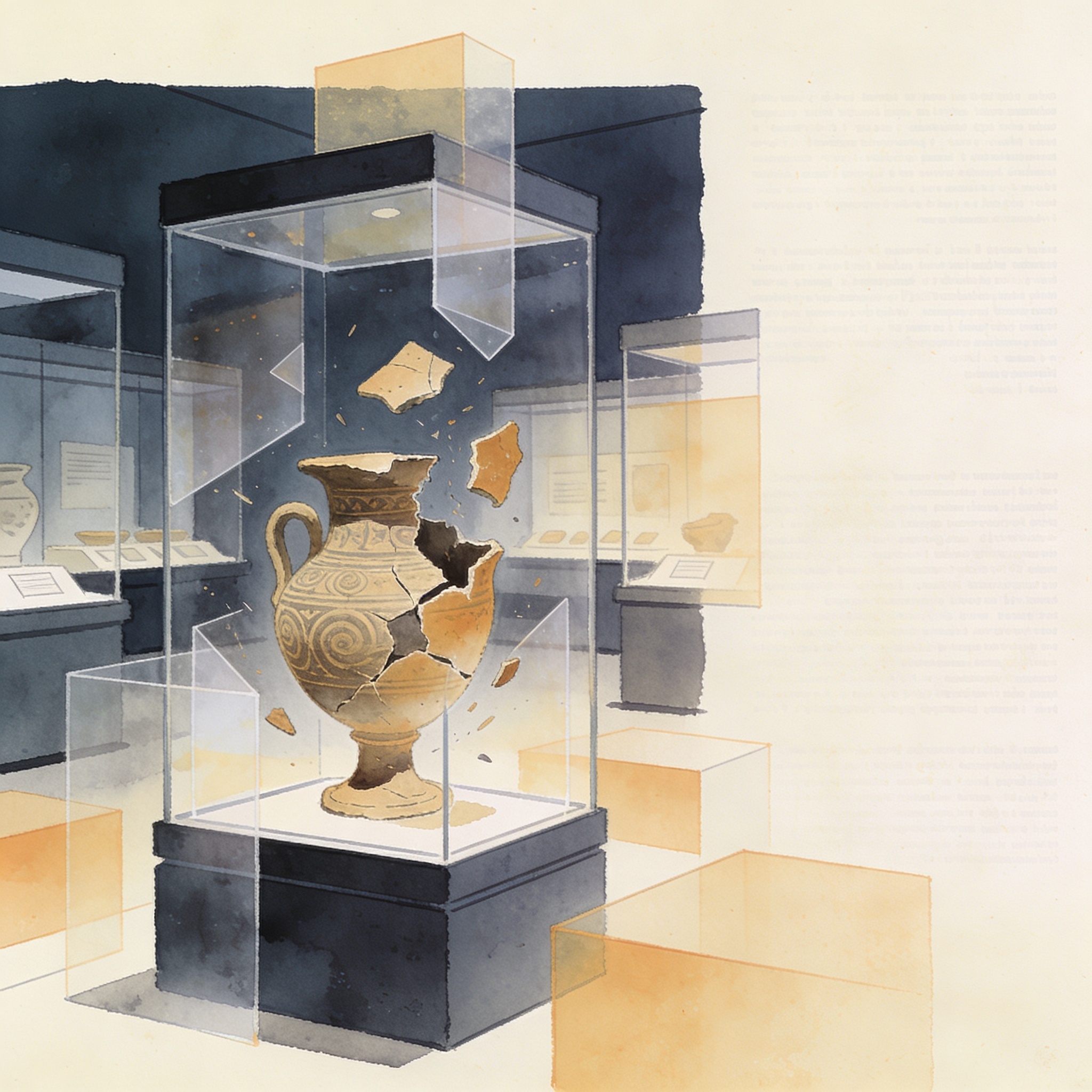 Quiénes fueron los Quimbaya antes de convertirse en museo — Cultura política, ilustración editorial