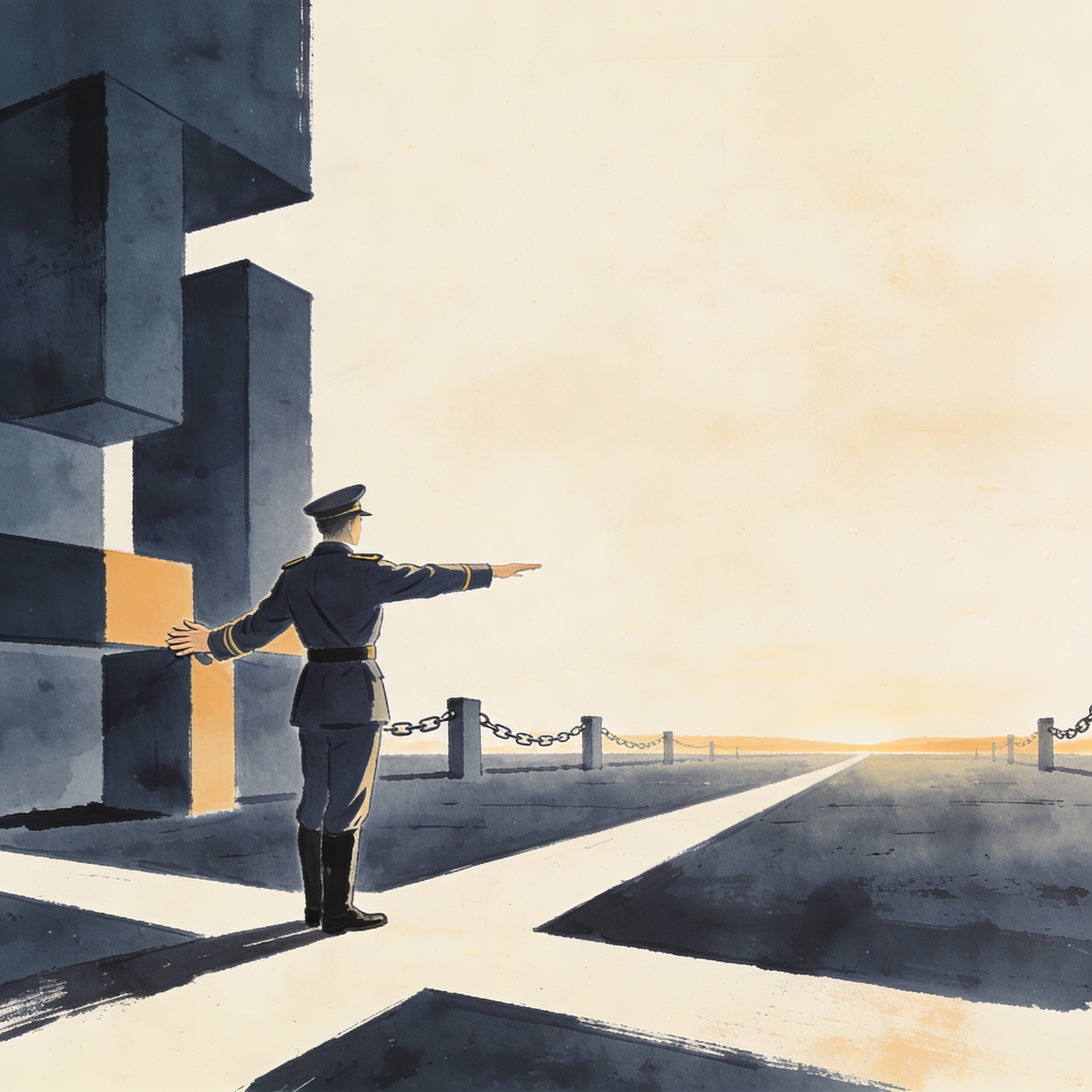 La Procuraduría frena el proselitismo en uniforme — Política, ilustración editorial