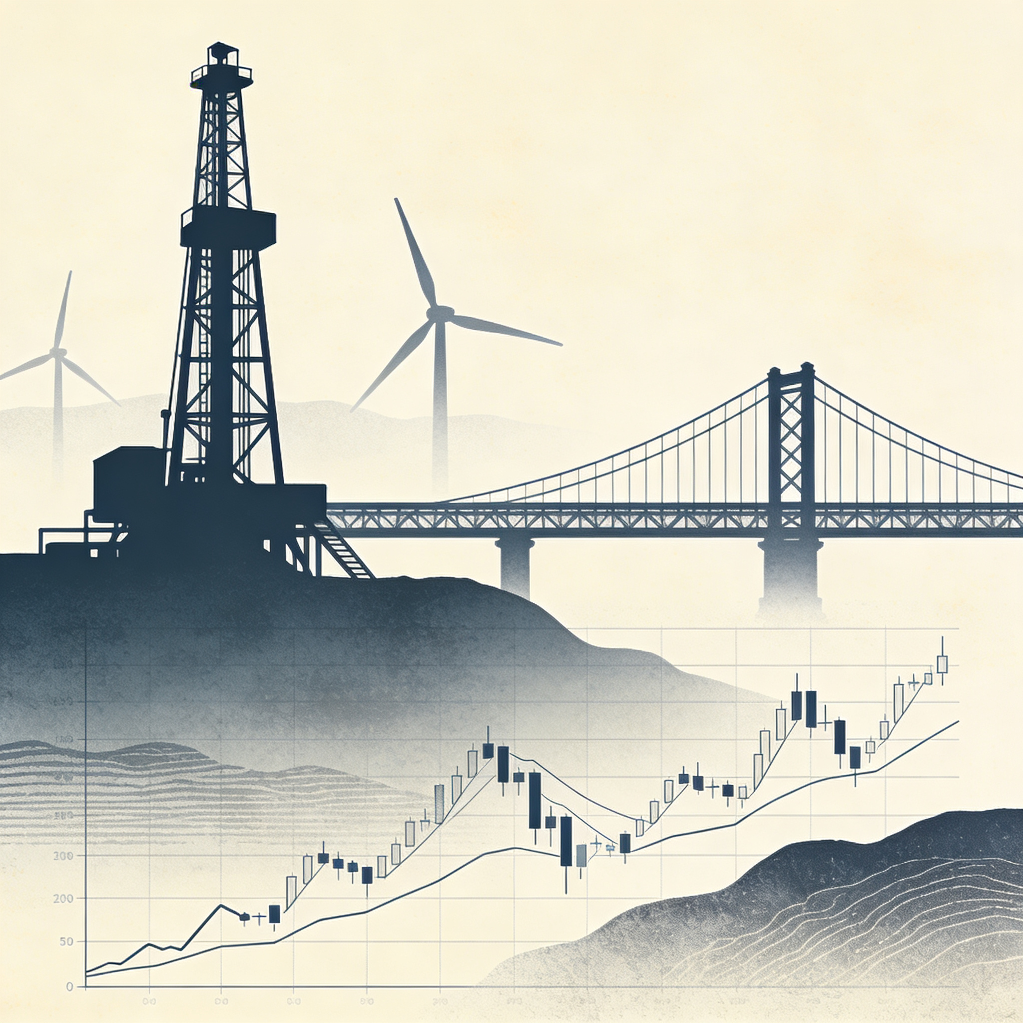 Ecopetrol apuesta por Brasil mientras Petro debate la transición energética — Comercio, ilustración editorial