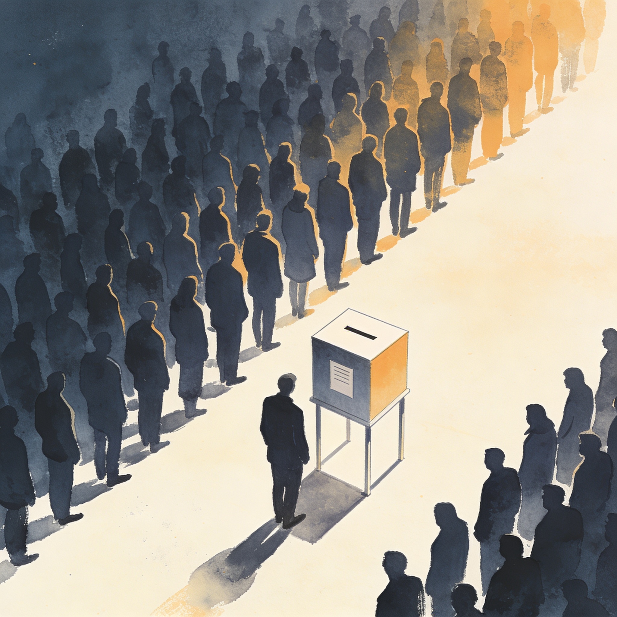 Santander moviliza casi dos millones de votantes para 2026 — Política, ilustración editorial