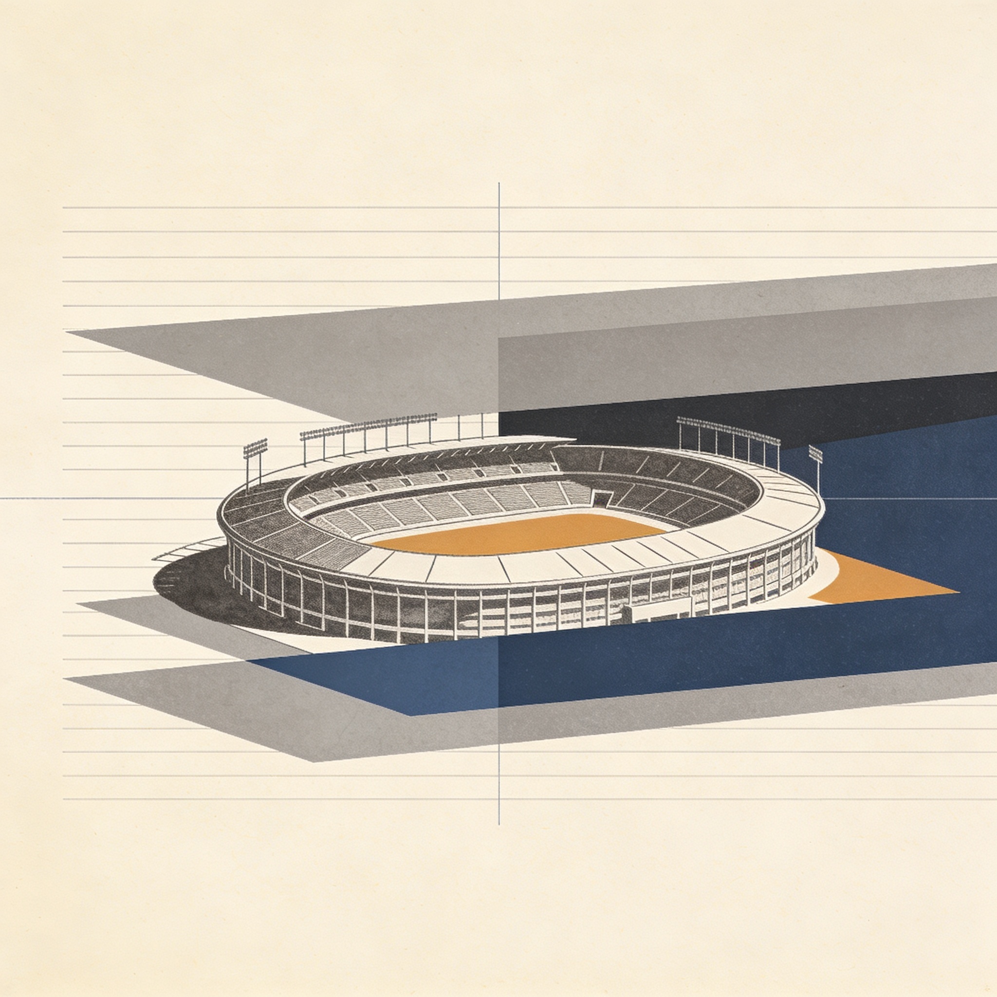 El Mundial 2026 llegó a las pantallas — Cultura pop & política, ilustración editorial