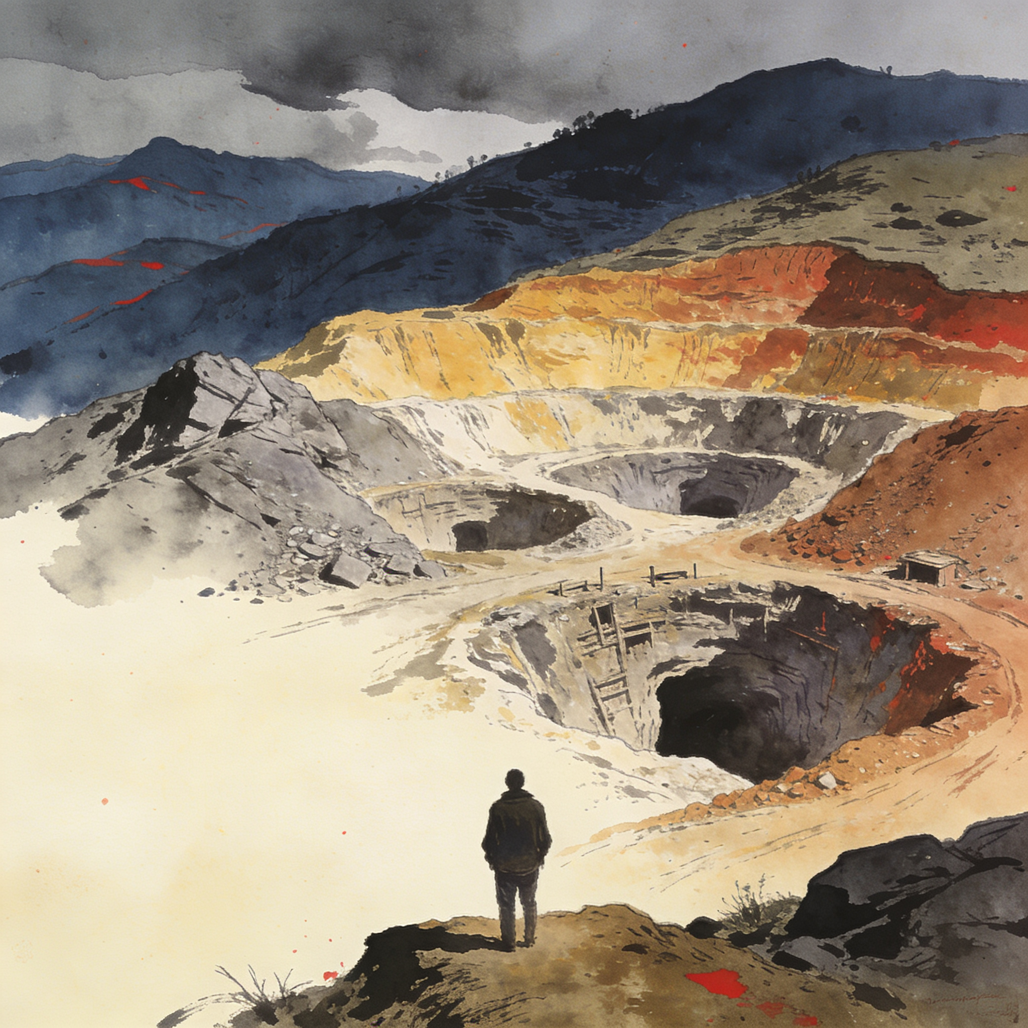 Minería en Caldas deja su tercera víctima en dos semanas — Última hora, ilustración editorial