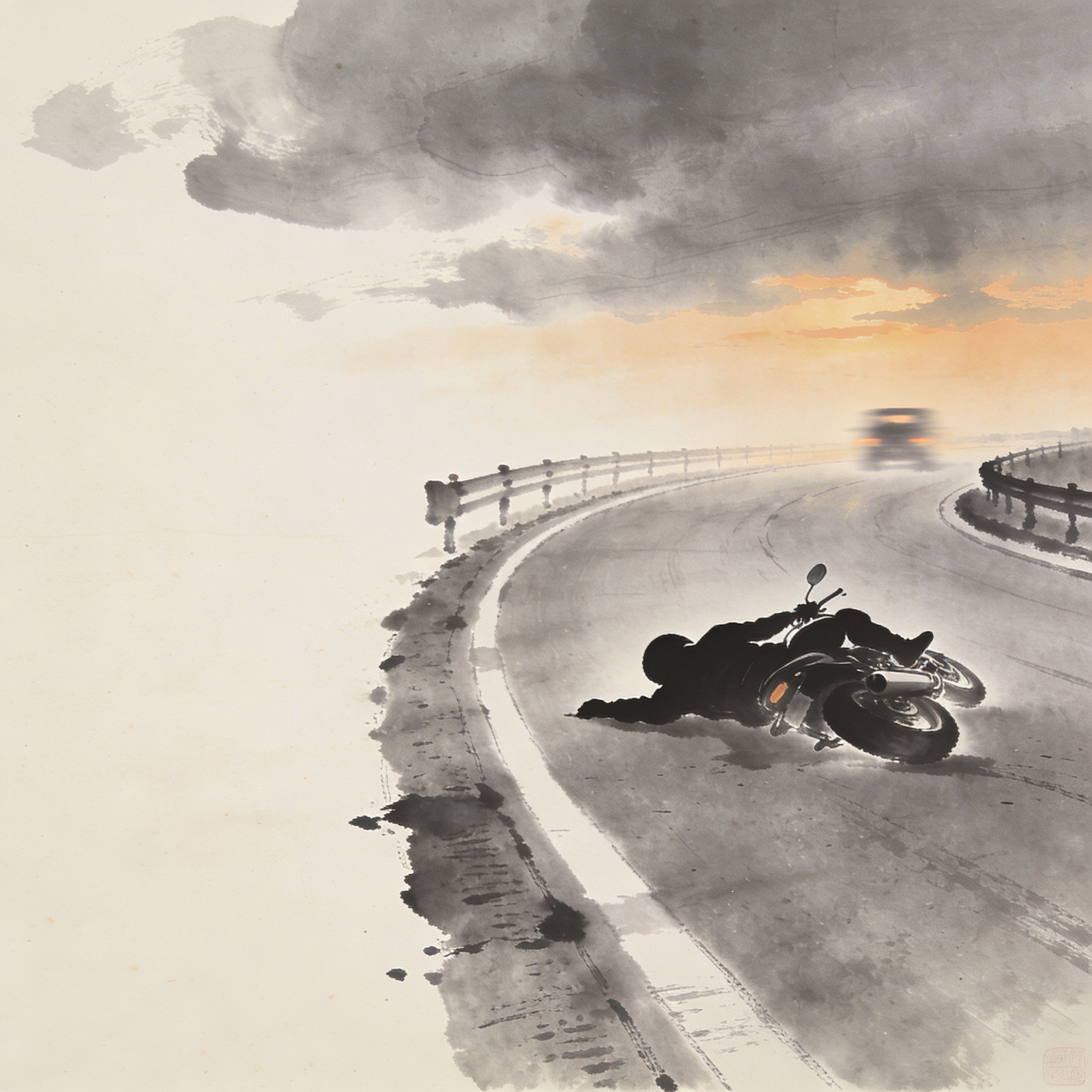 Motociclista muere sin identificar en choque en el Anillo Vial de Cúcuta — Última hora, ilustración editorial