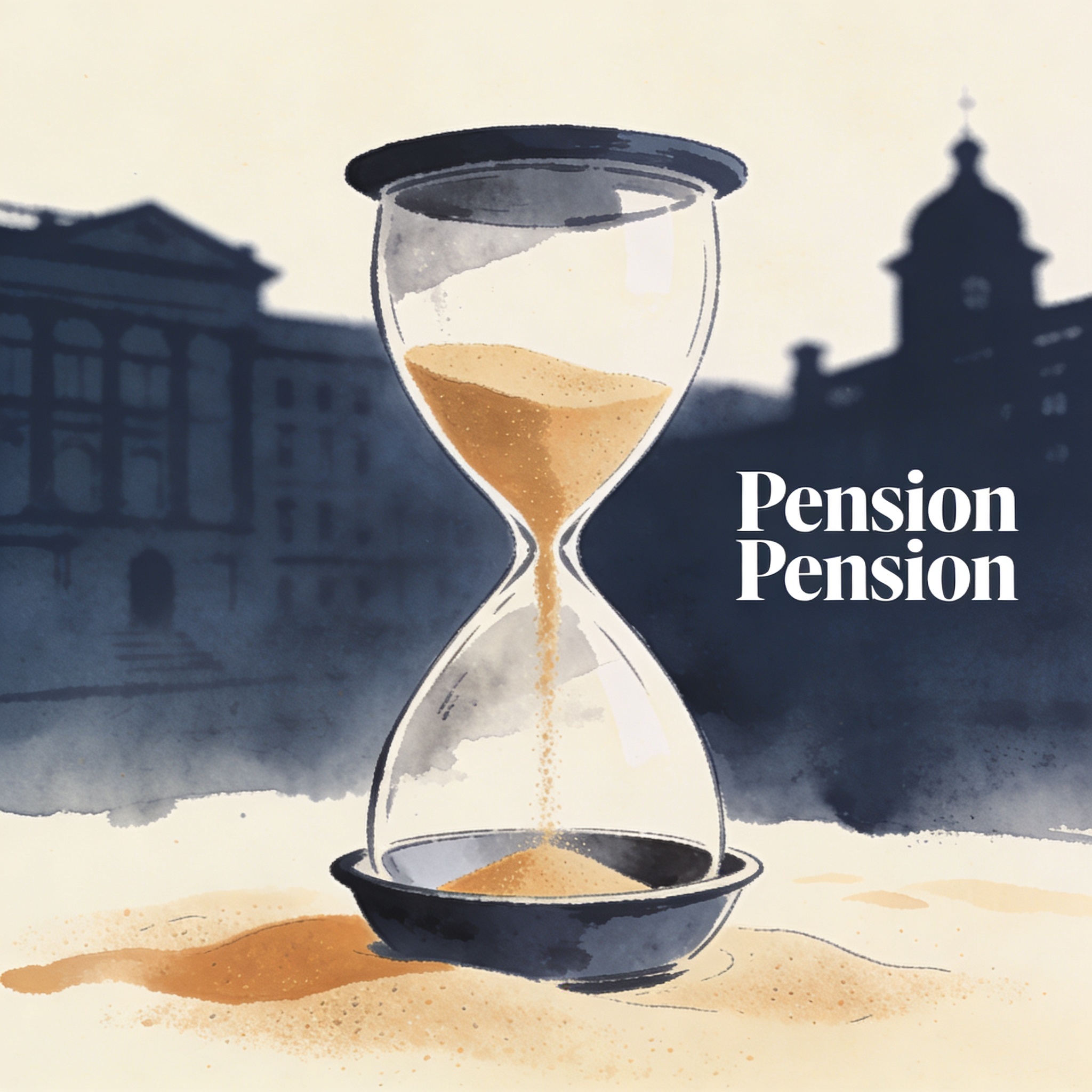 El envejecimiento de Colombia llegó sin plan de pensiones — Salud, ilustración editorial