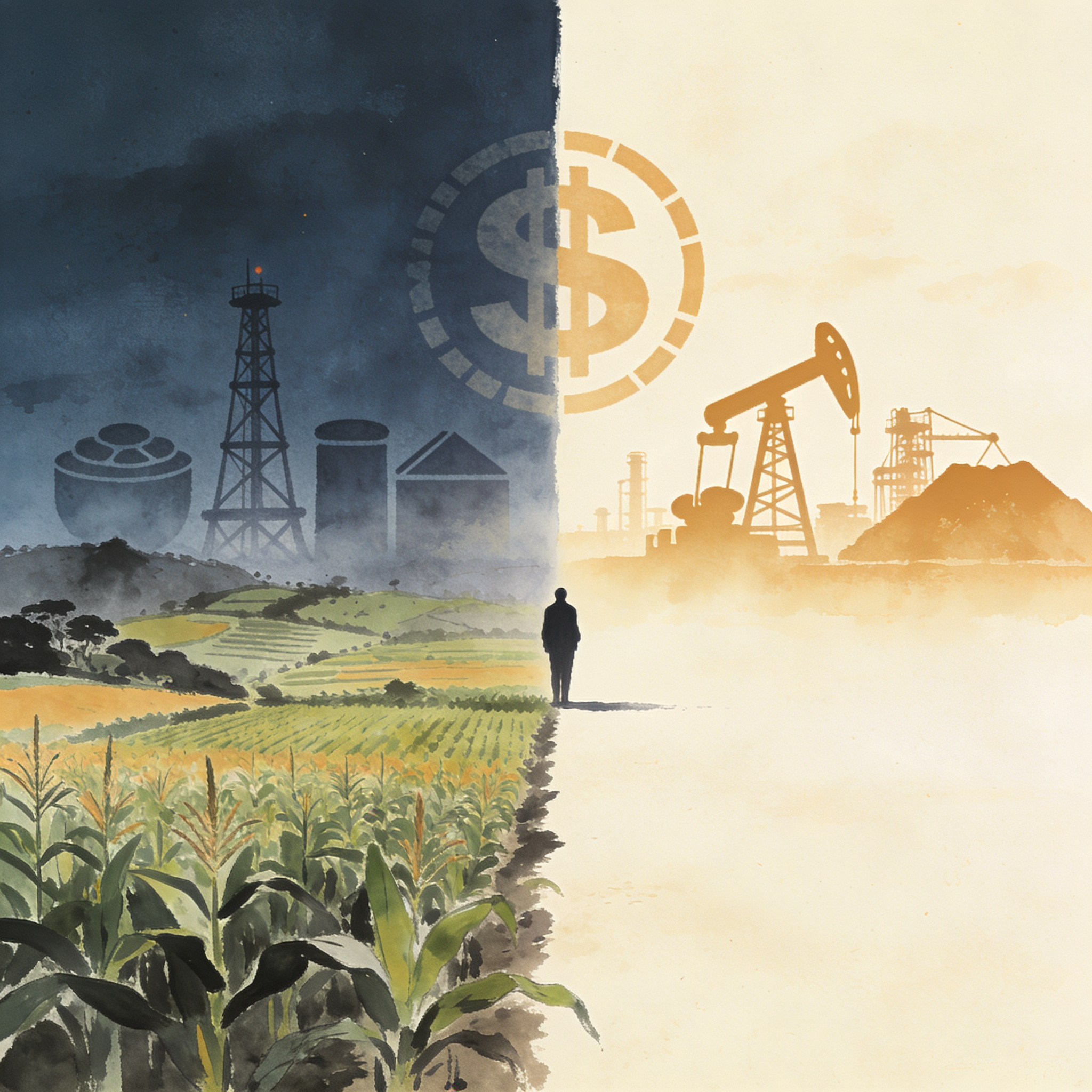 Catorce años de TLC con Estados Unidos revelan la trampa de la especialización — Comercio, ilustración editorial