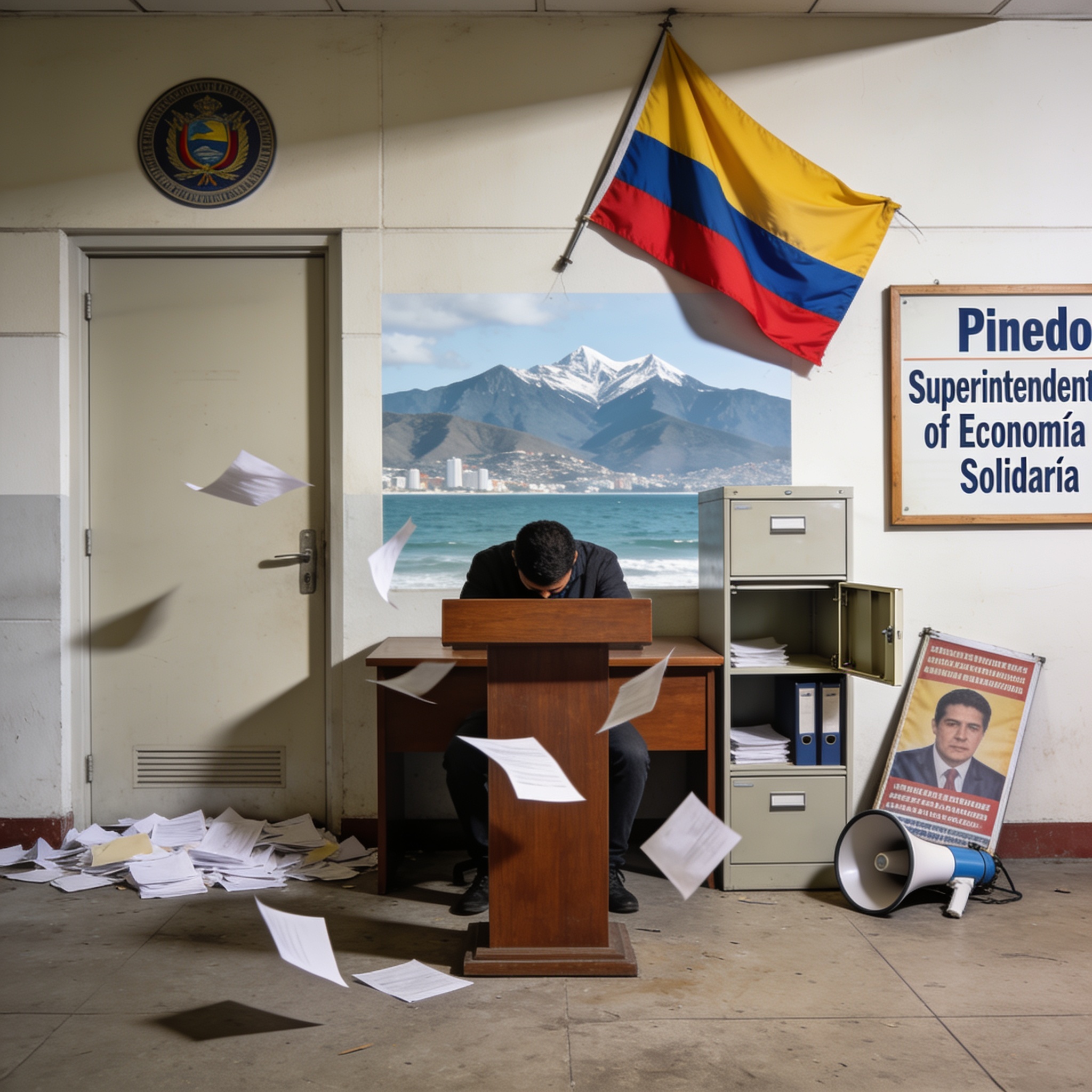 Santa Marta y la denuncia que la alcaldía no quiso responder — Política, ilustración editorial
