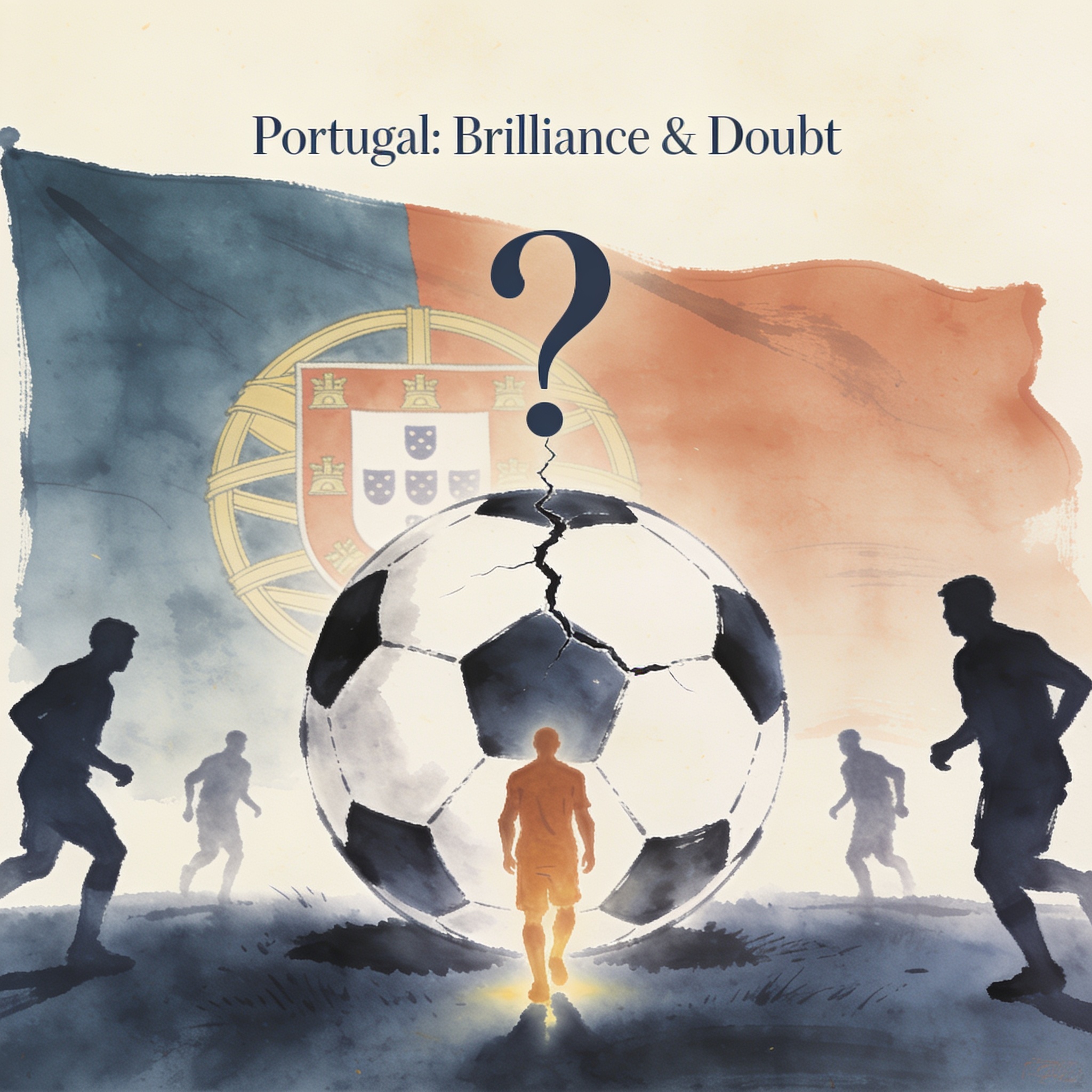 Portugal llega al Mundial con brillo individual y dudas colectivas — Deportes, ilustración editorial