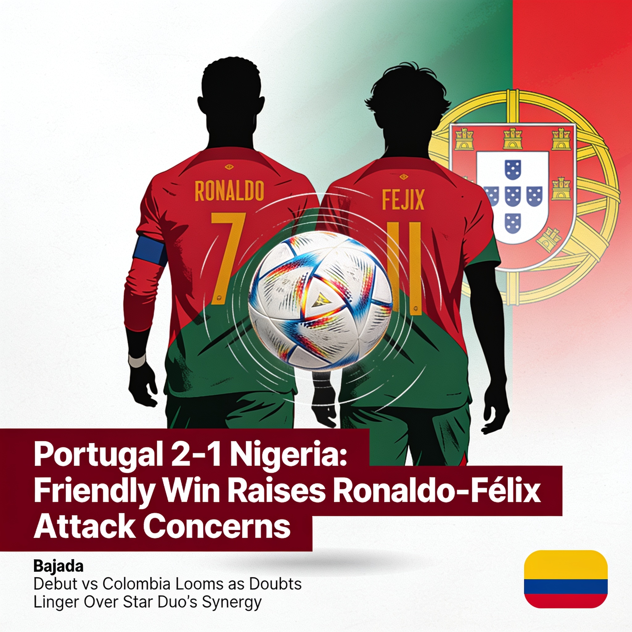 Portugal vence a Nigeria y encara el Mundial con dudas en el ataque — Deportes, ilustración editorial