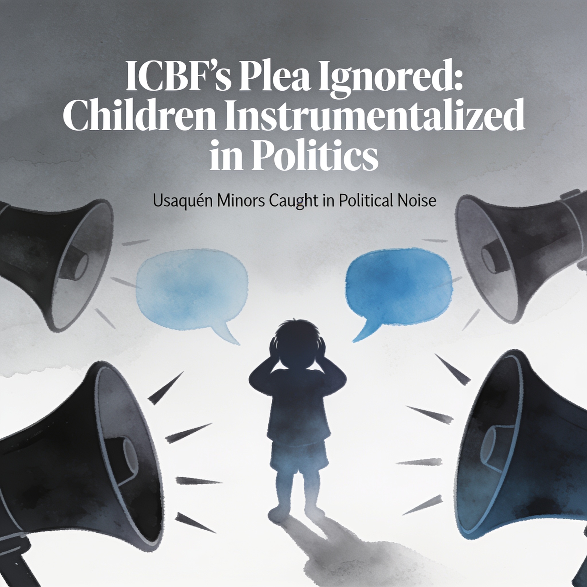 El ICBF habla y la política no escucha — Política, ilustración editorial