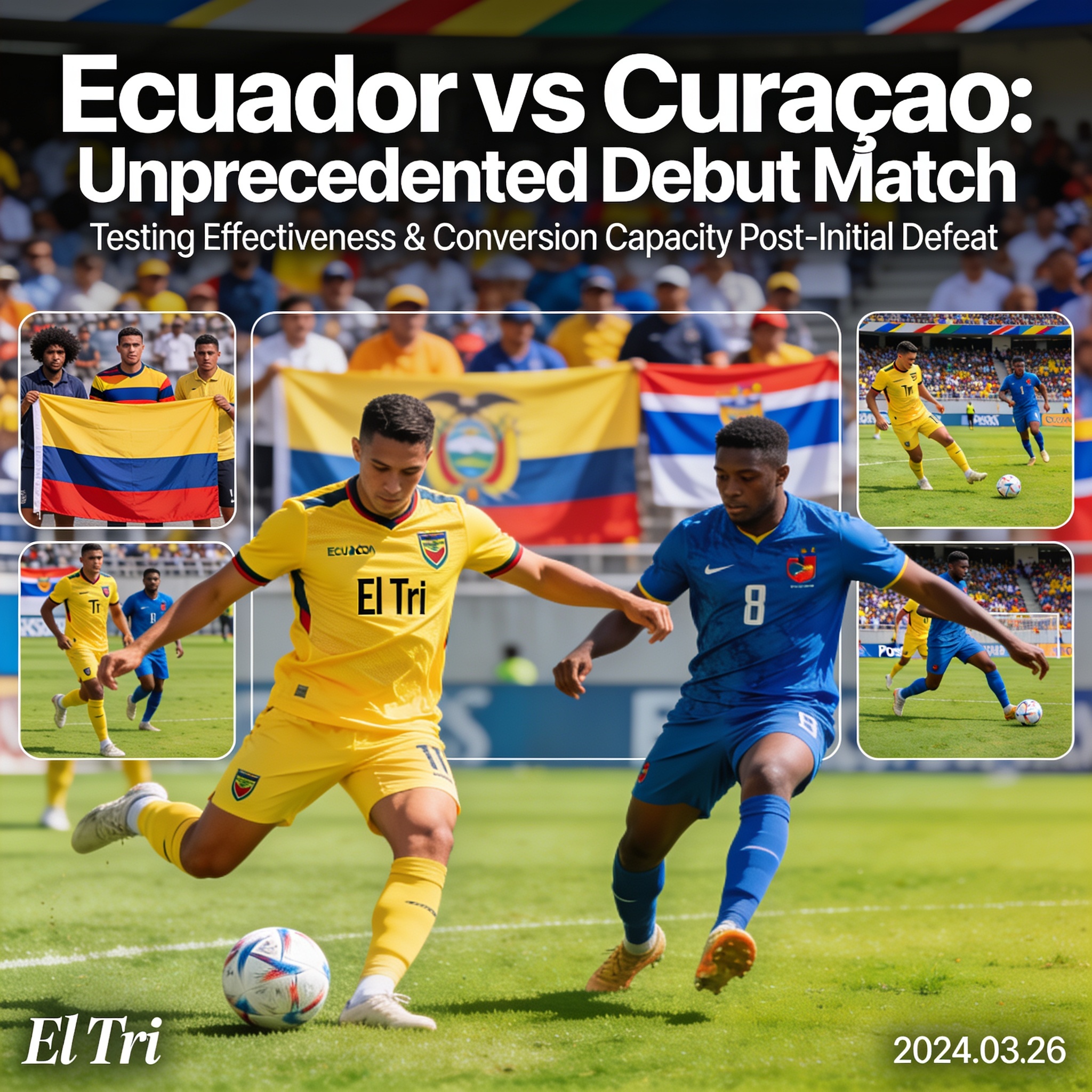 Ecuador mide su eficacia contra una debutante sin precedentes — Deportes, ilustración editorial