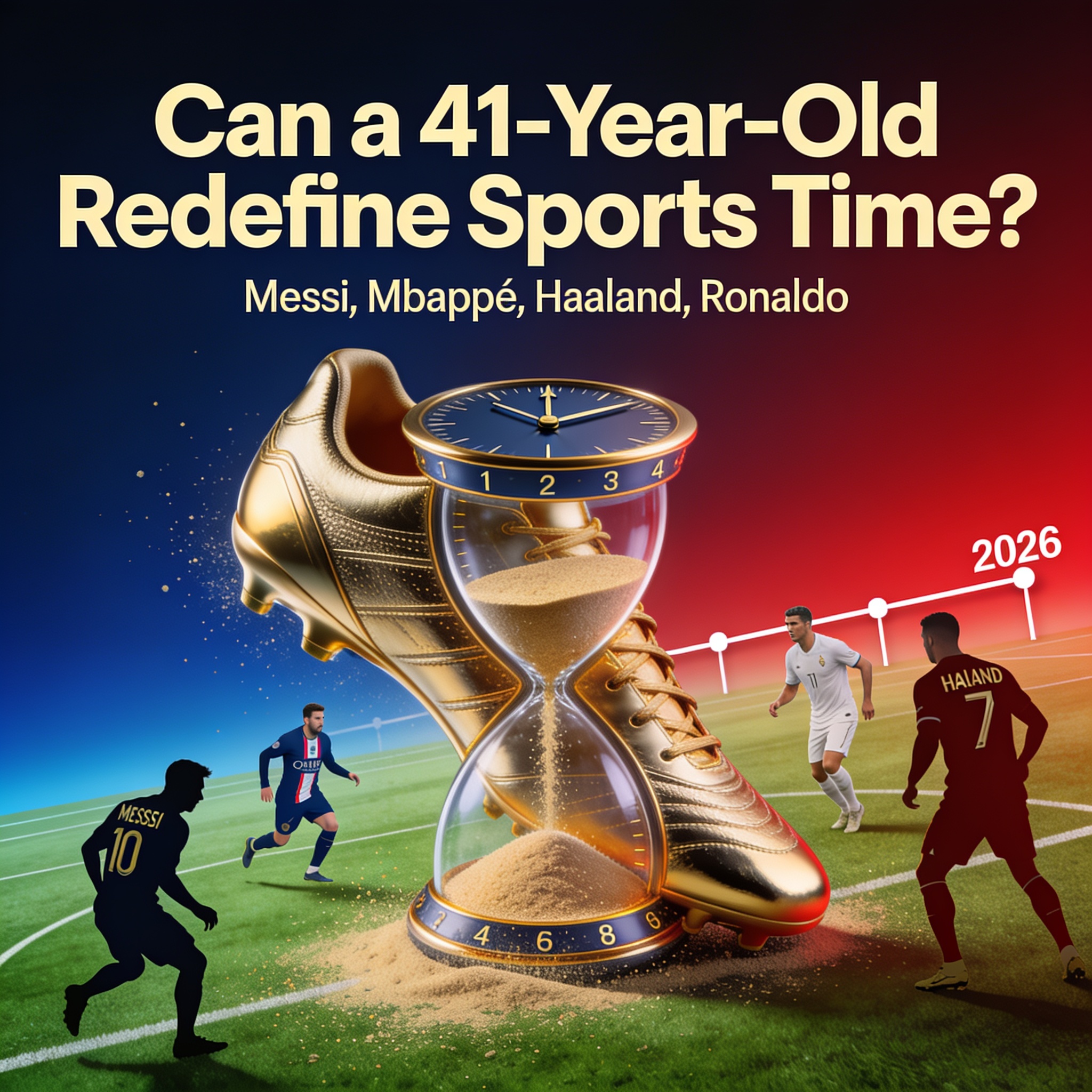 ¿Puede un goleador de 41 años redefinir la lógica del tiempo deportivo? — Deportes, ilustración editorial