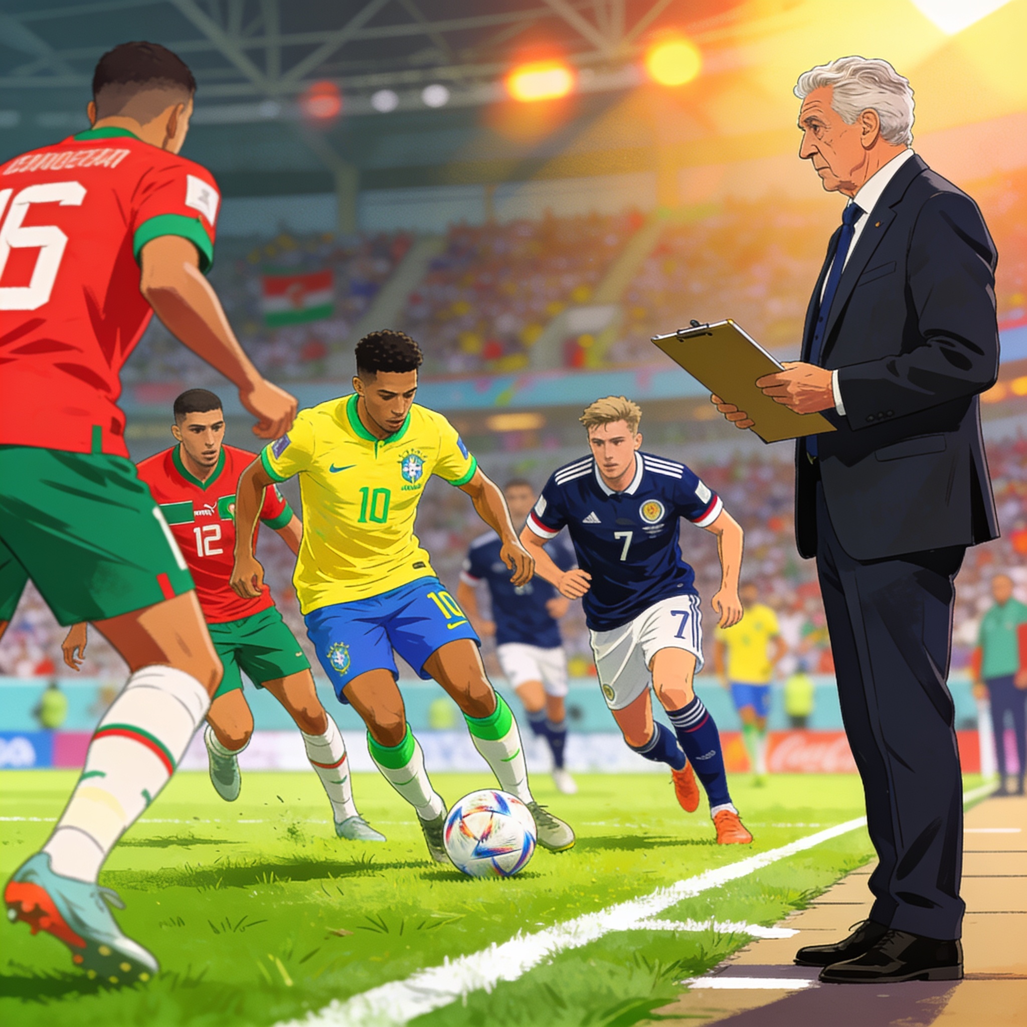 ¿Qué le queda a Brasil tras un debut sin brillo en el Grupo C? — Deportes, ilustración editorial