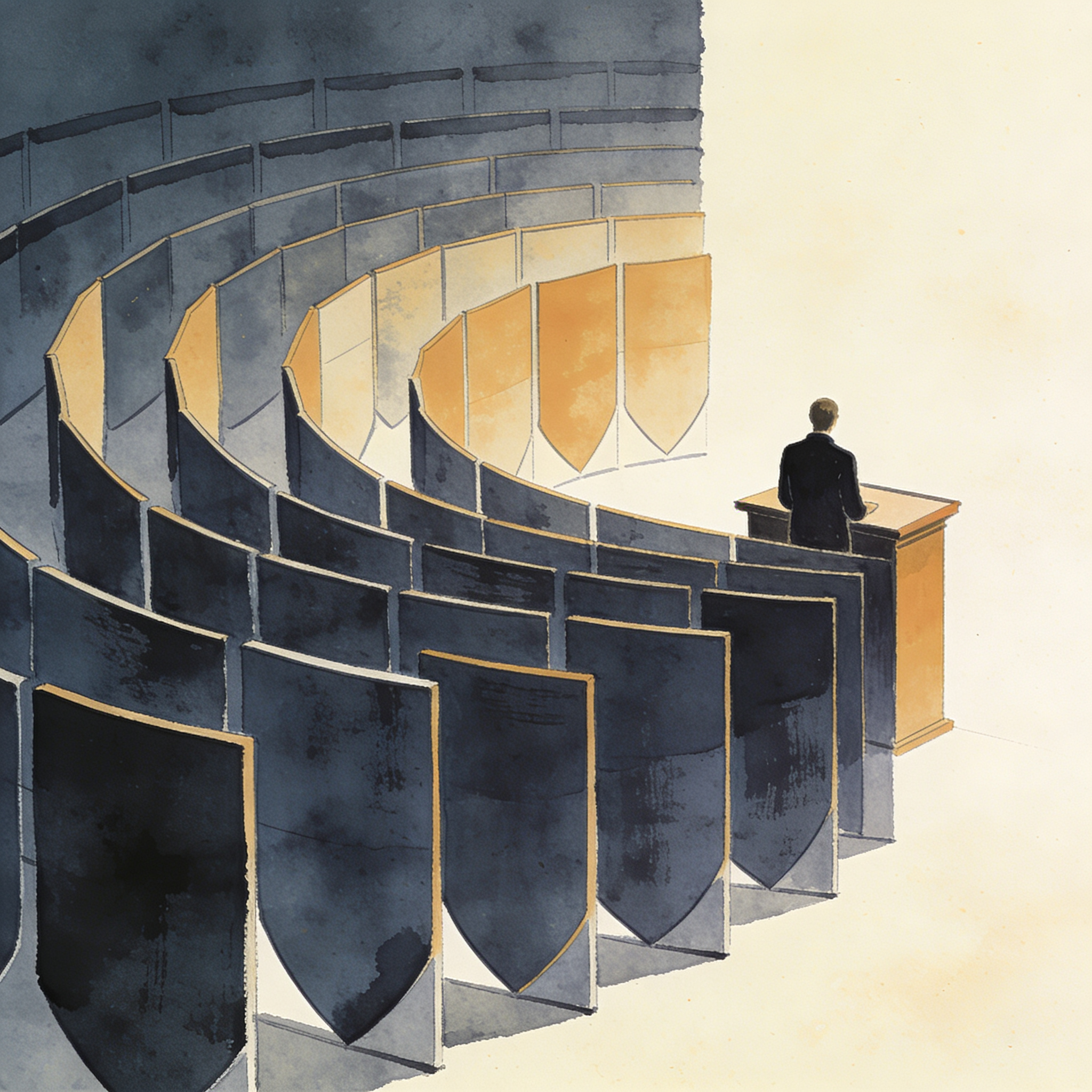 Petro rechaza interferencia electoral de potencias extranjeras — Política, ilustración editorial