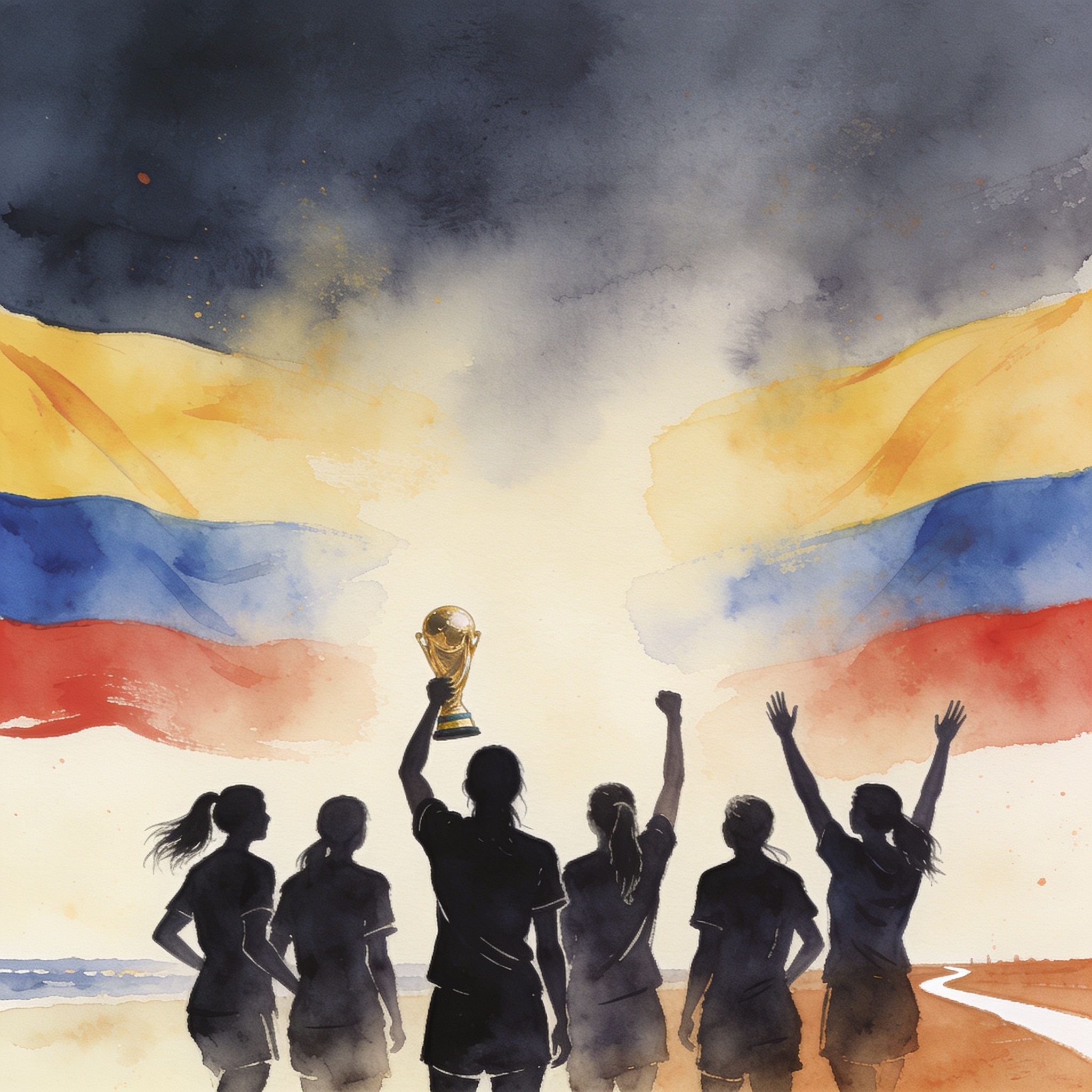Colombia se corona campeona de la Liga de Naciones y mira hacia Brasil 2027 — Deportes, ilustración editorial