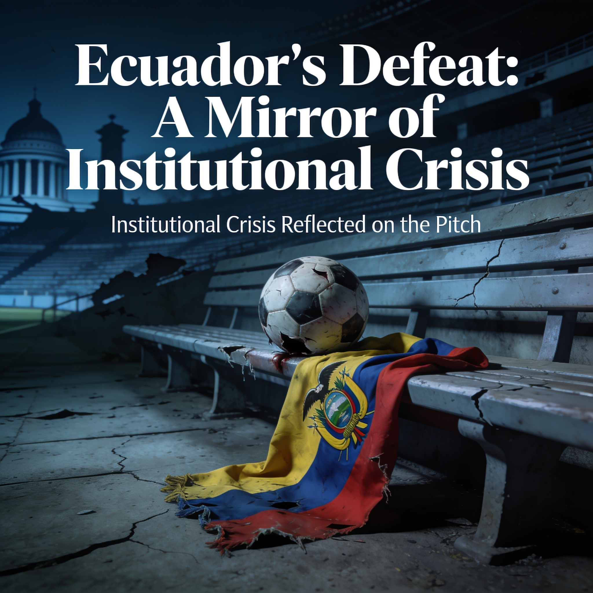 Ecuador y el peso de una derrota que no es solo futbolística — Deportes, ilustración editorial