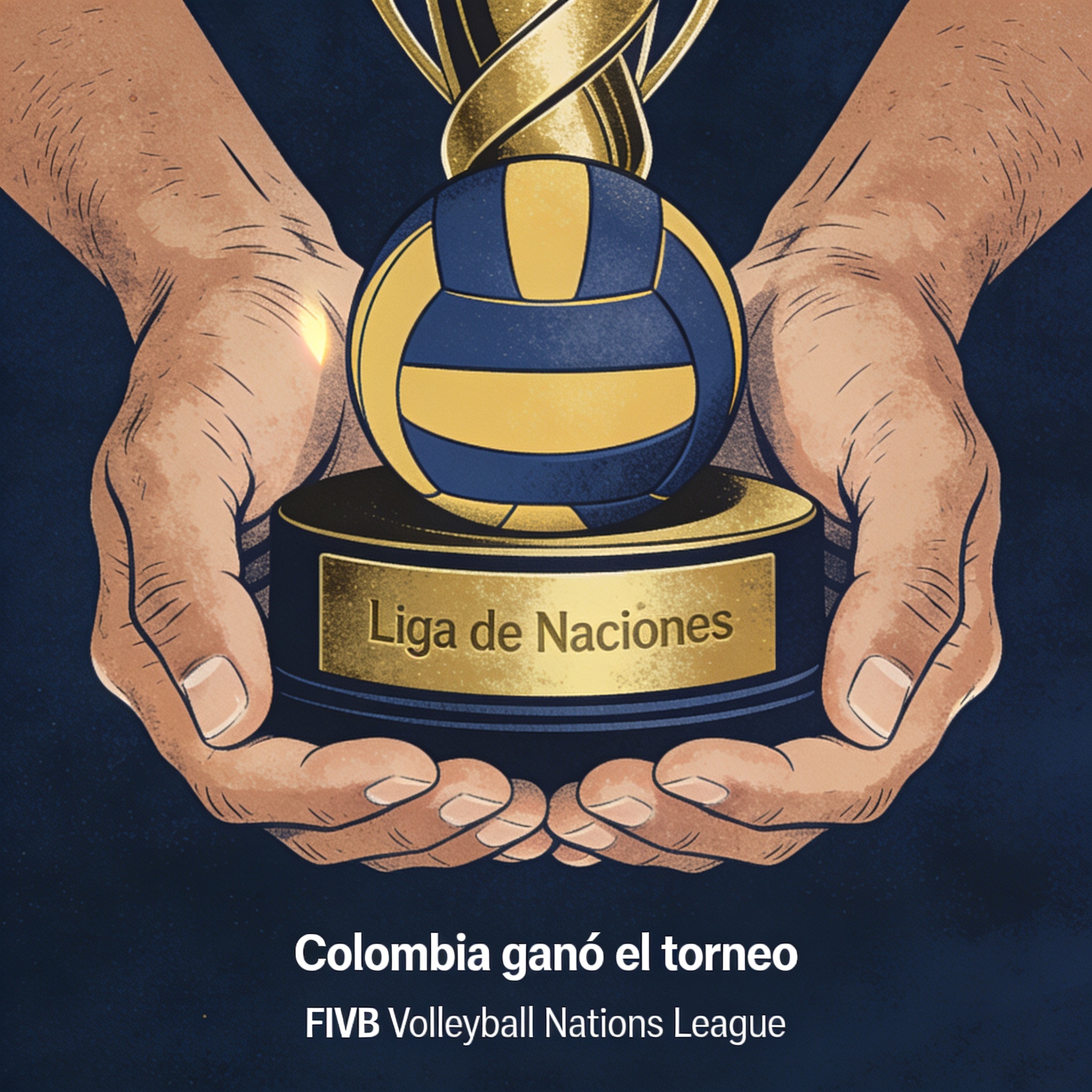 La Liga de Naciones y el mérito de un equipo que no necesitó proclamas — Deportes, ilustración editorial
