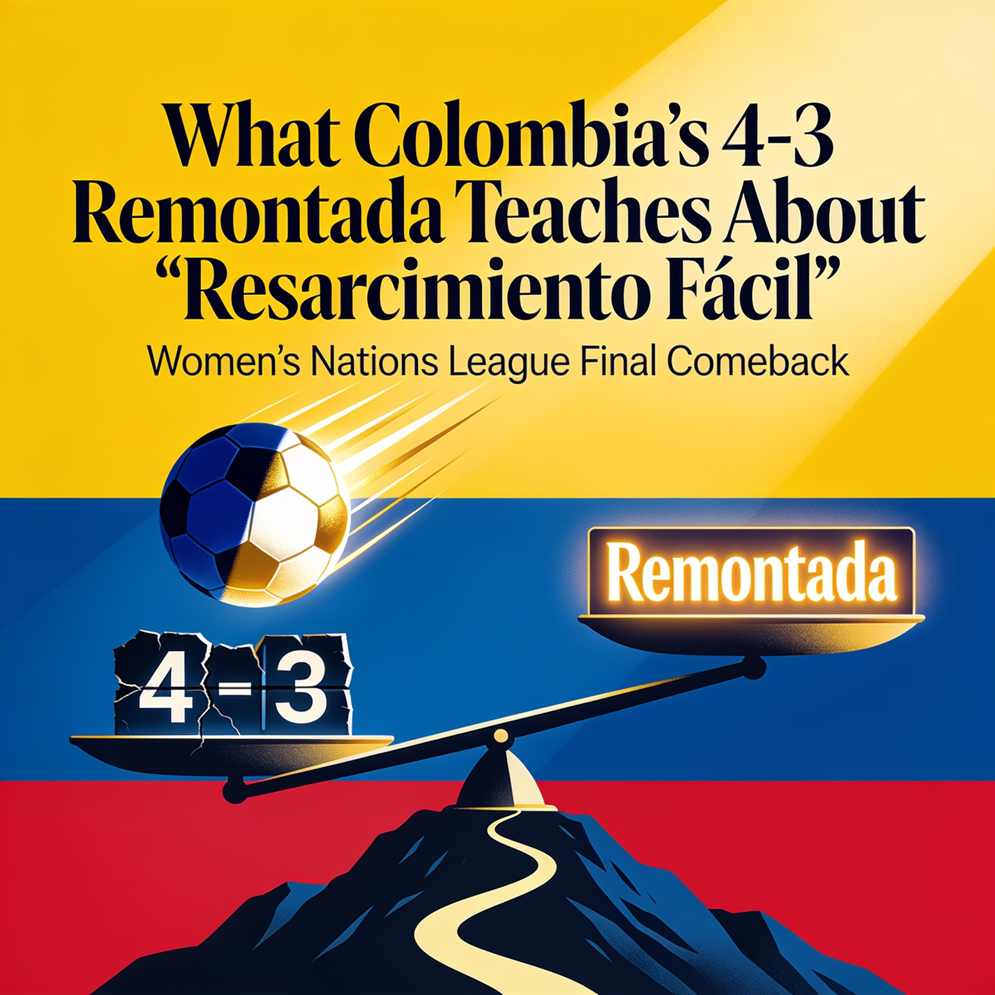 ¿Qué nos enseña una remontada de 4-3 sobre el resarcimiento fácil? — Deportes, ilustración editorial