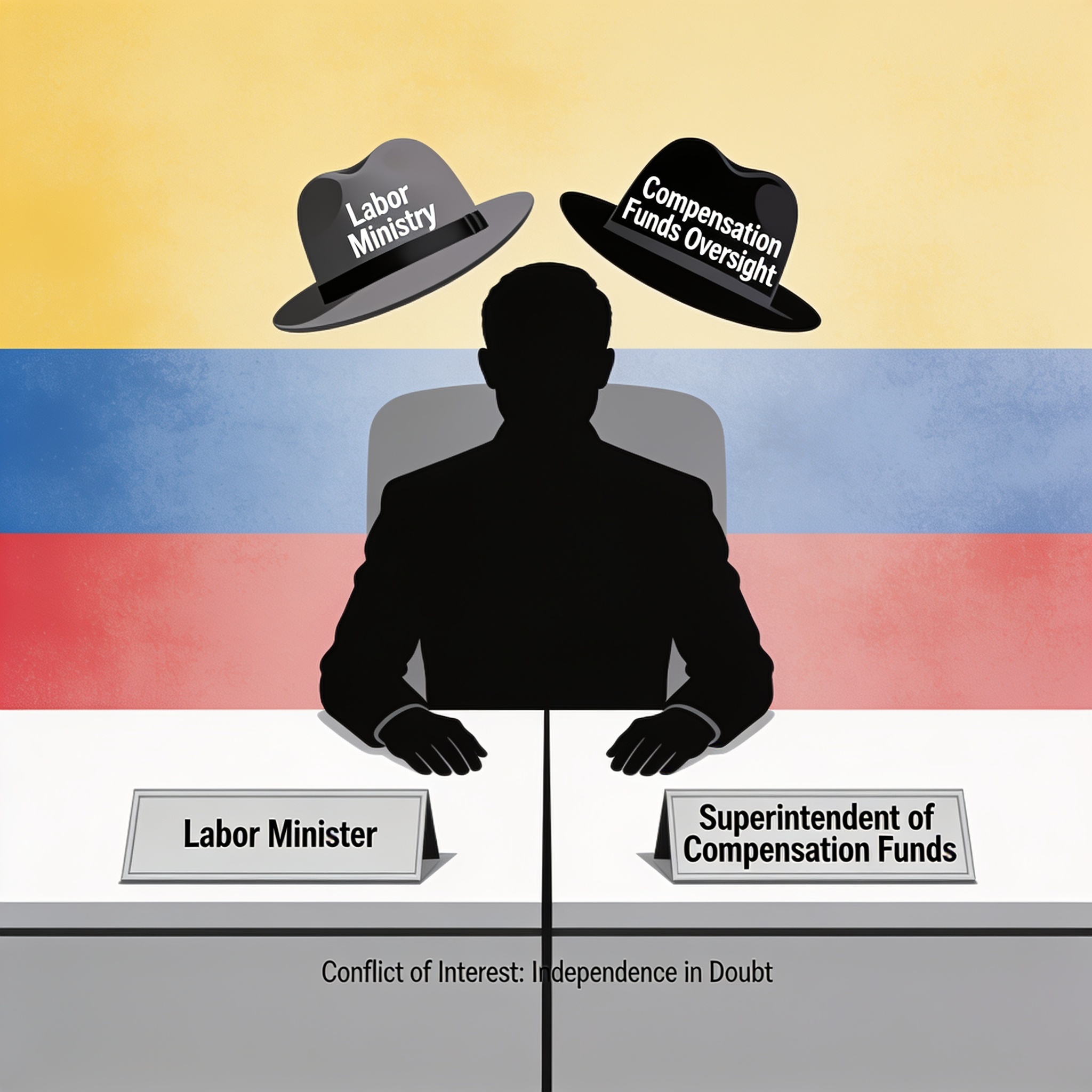 El Superintendente que no puede ser juez y parte — Política, ilustración editorial