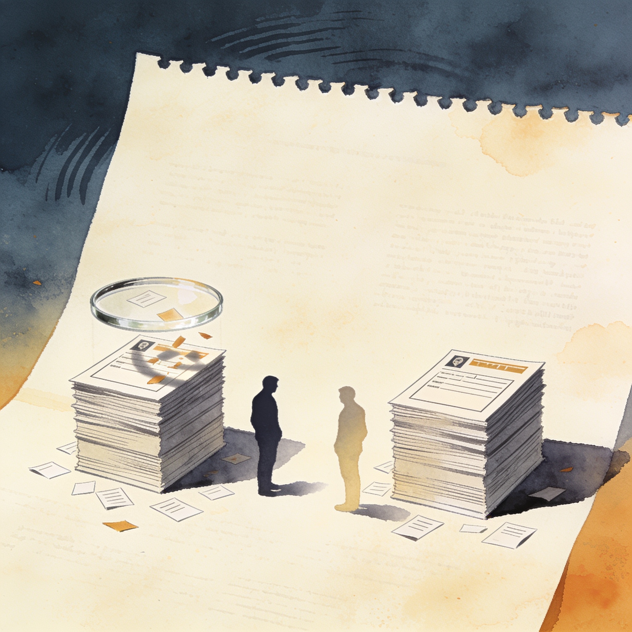 Un resultado ajustado que obliga a mirar los escrutinios — Política, ilustración editorial