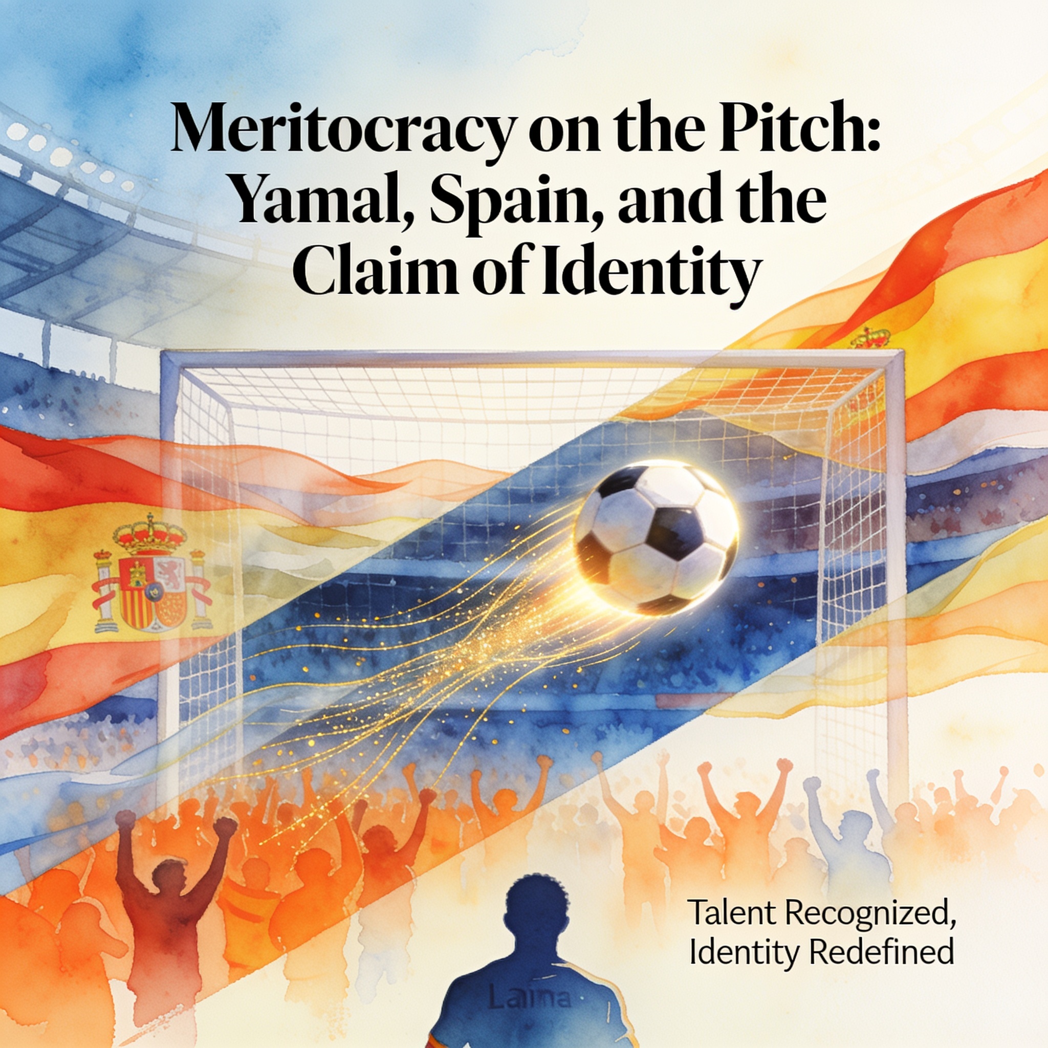 ¿Qué enseña el fútbol sobre la meritocracia en tiempos de identidad? — Deportes, ilustración editorial