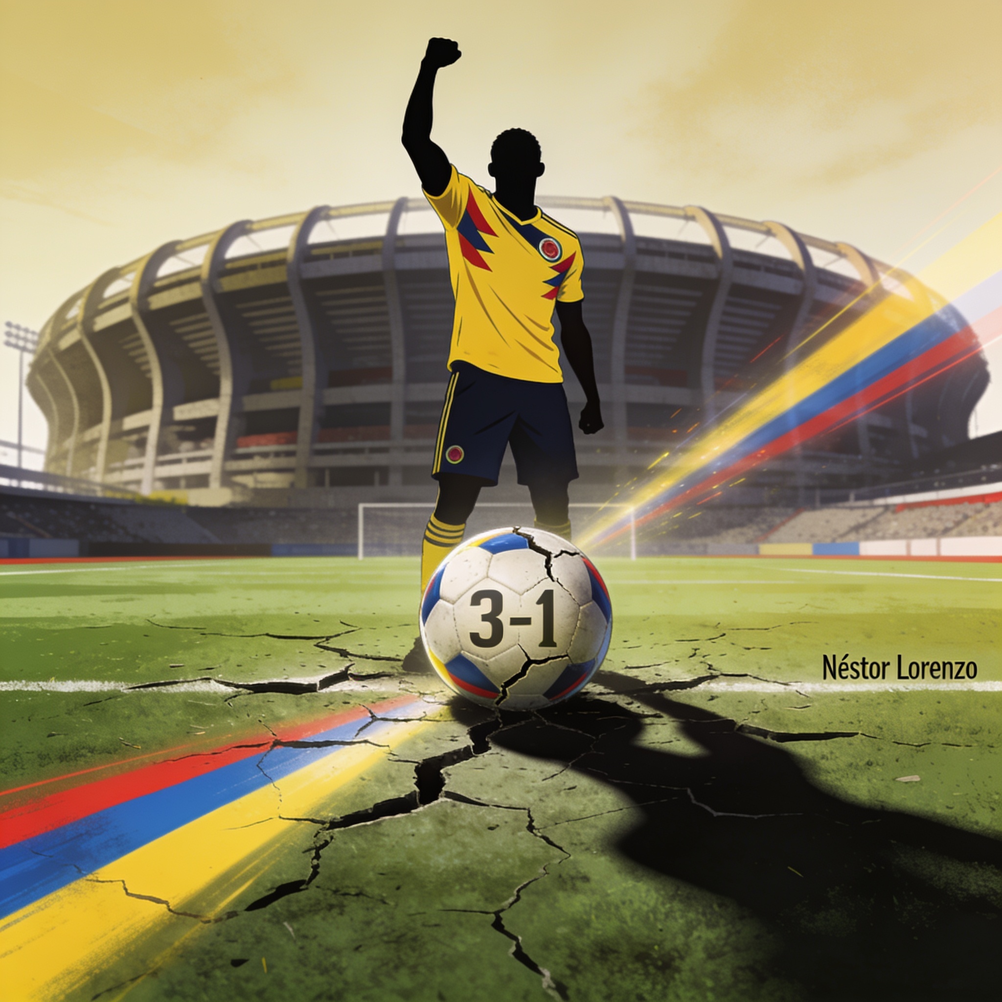 Colombia gana sufrido en el Azteca pero deja dudas sobre su rumbo — Deportes, ilustración editorial