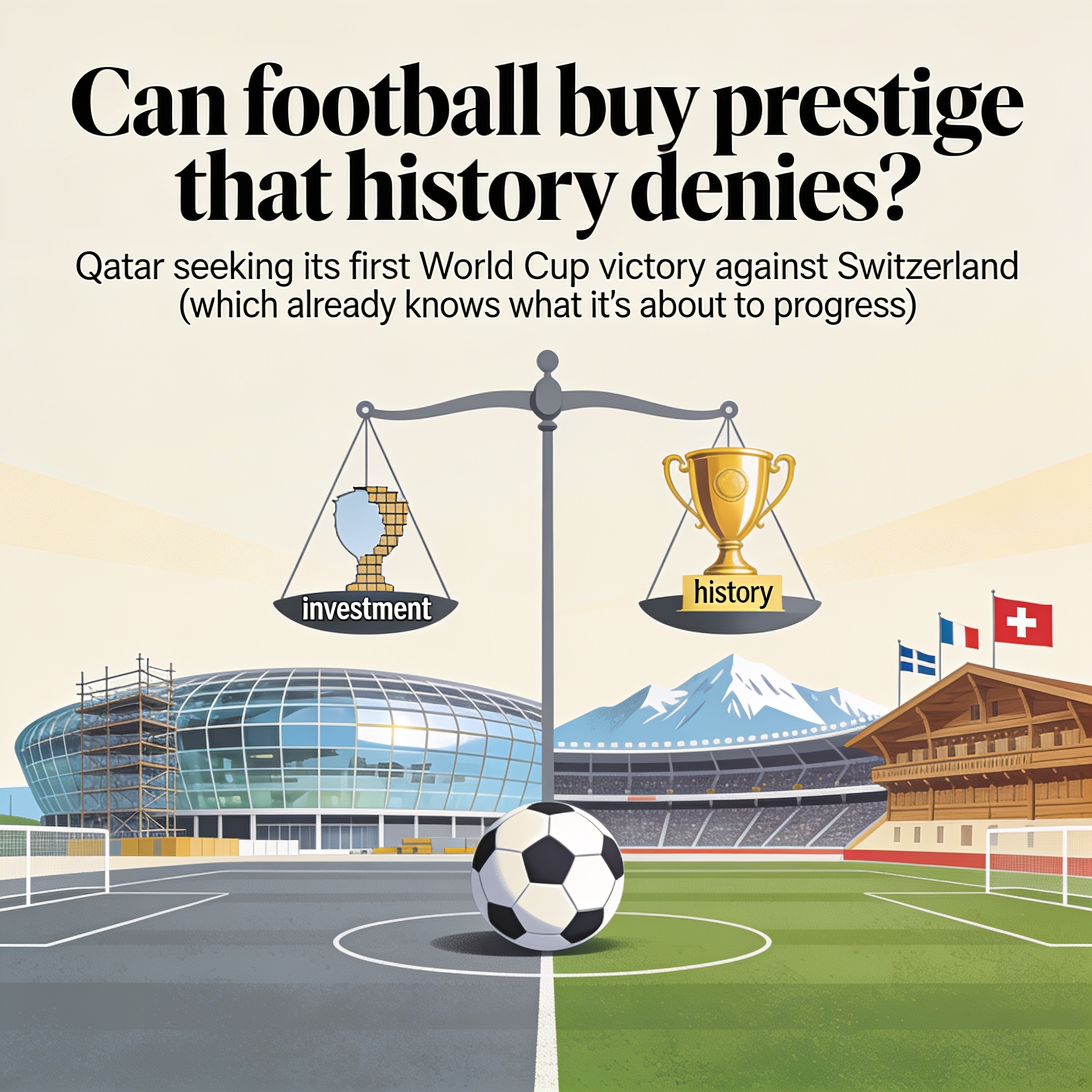 ¿Puede el fútbol comprar prestigio que la historia niega? — Deportes, ilustración editorial