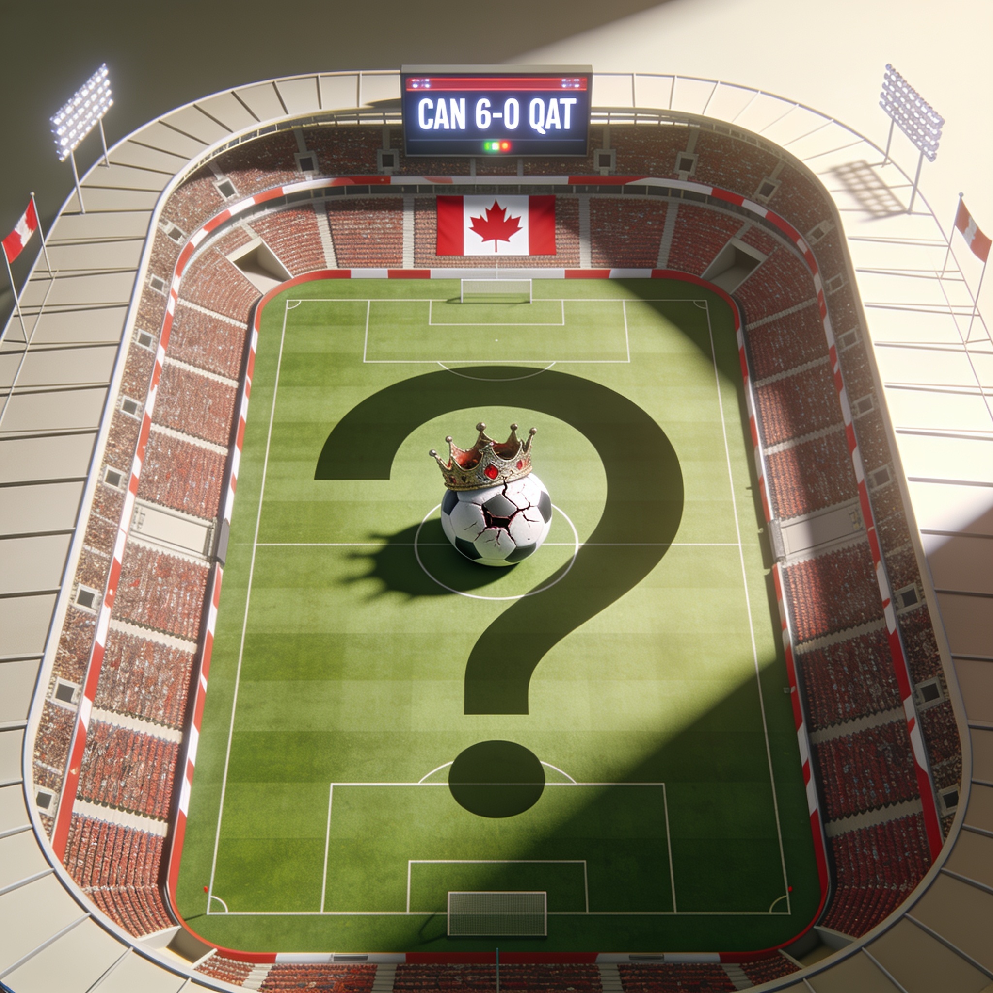 Canadá golea y despierta la duda sobre el peso del anfitrión en el fútbol — Deportes, ilustración editorial
