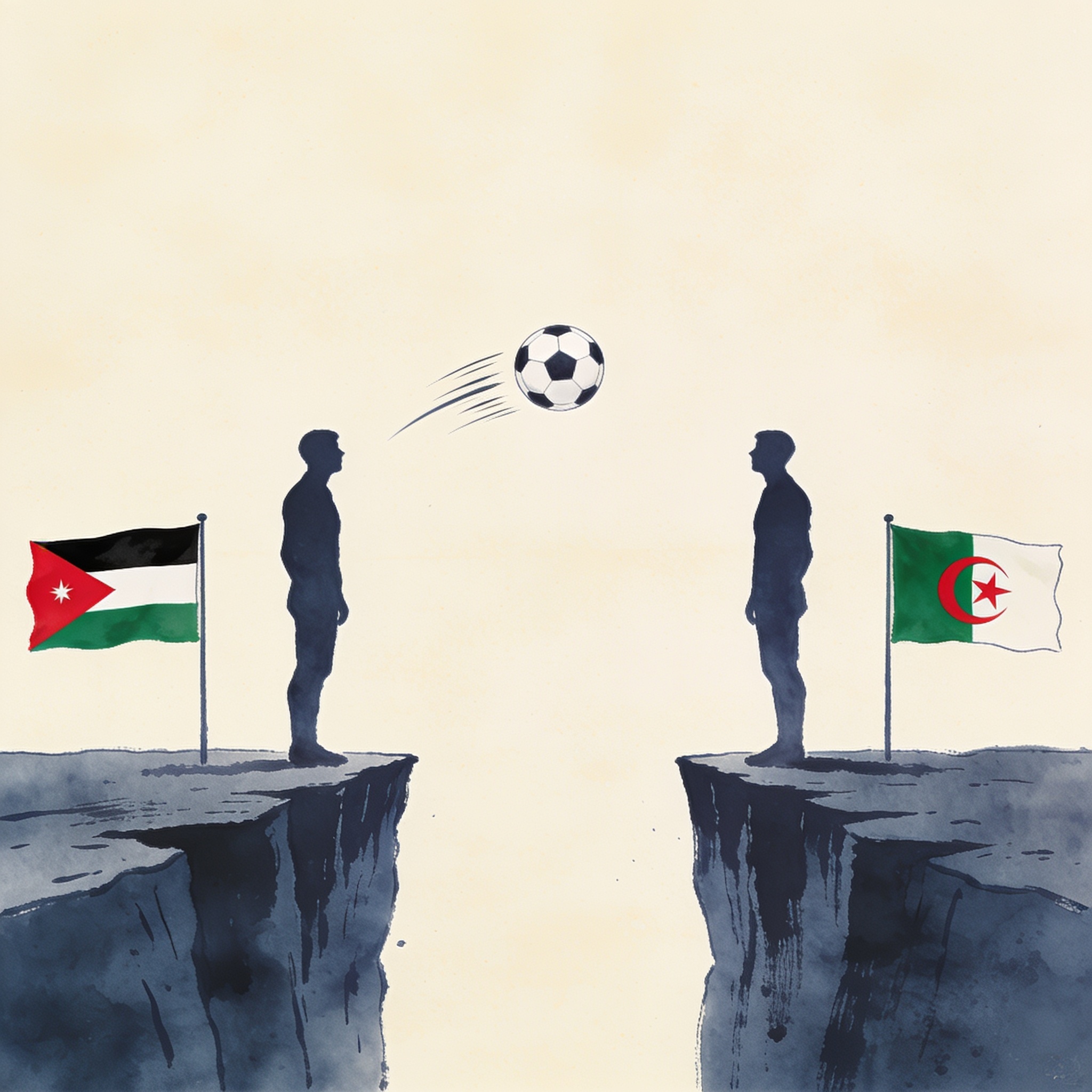 Jordania y Argelia apuestan su permanencia en un Mundial de desigualdades — Deportes, ilustración editorial