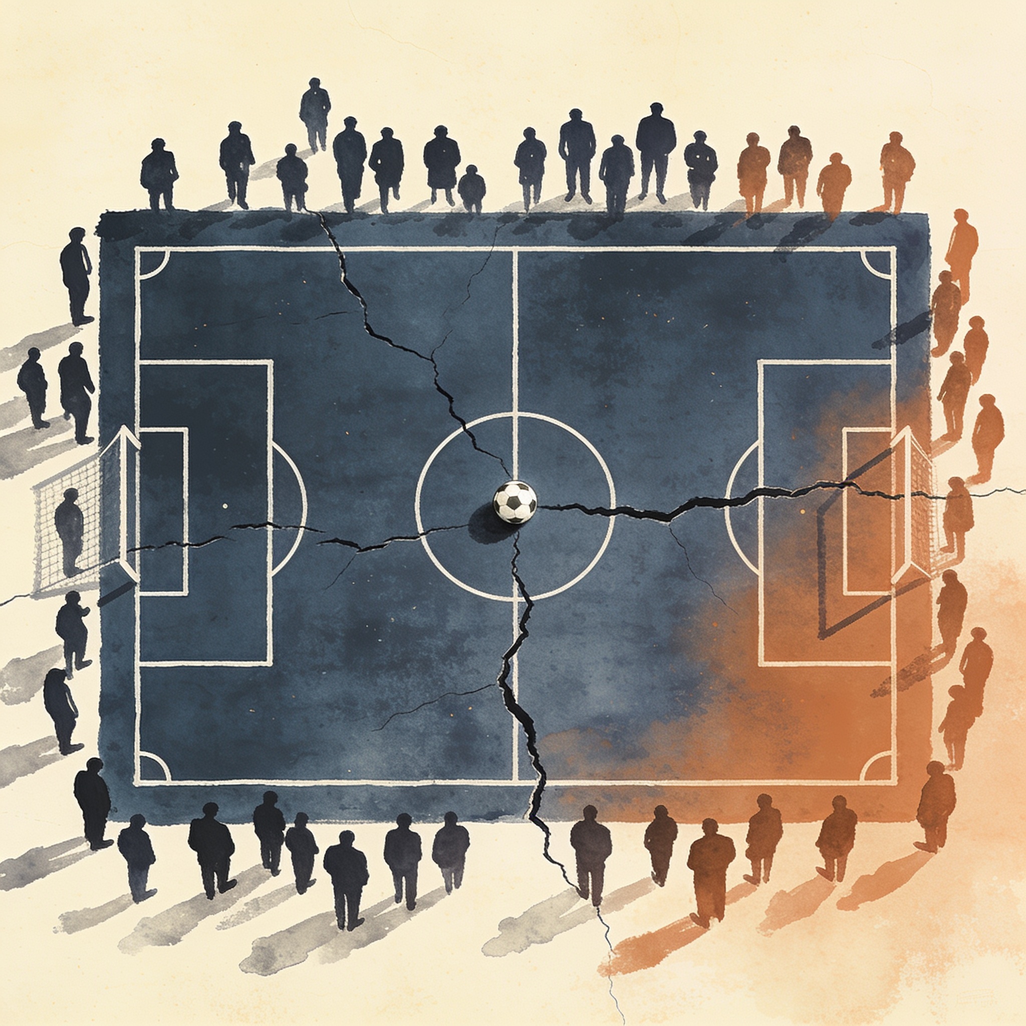¿Puede el fútbol construir res publica en tiempos de fragmentación? — Deportes, ilustración editorial