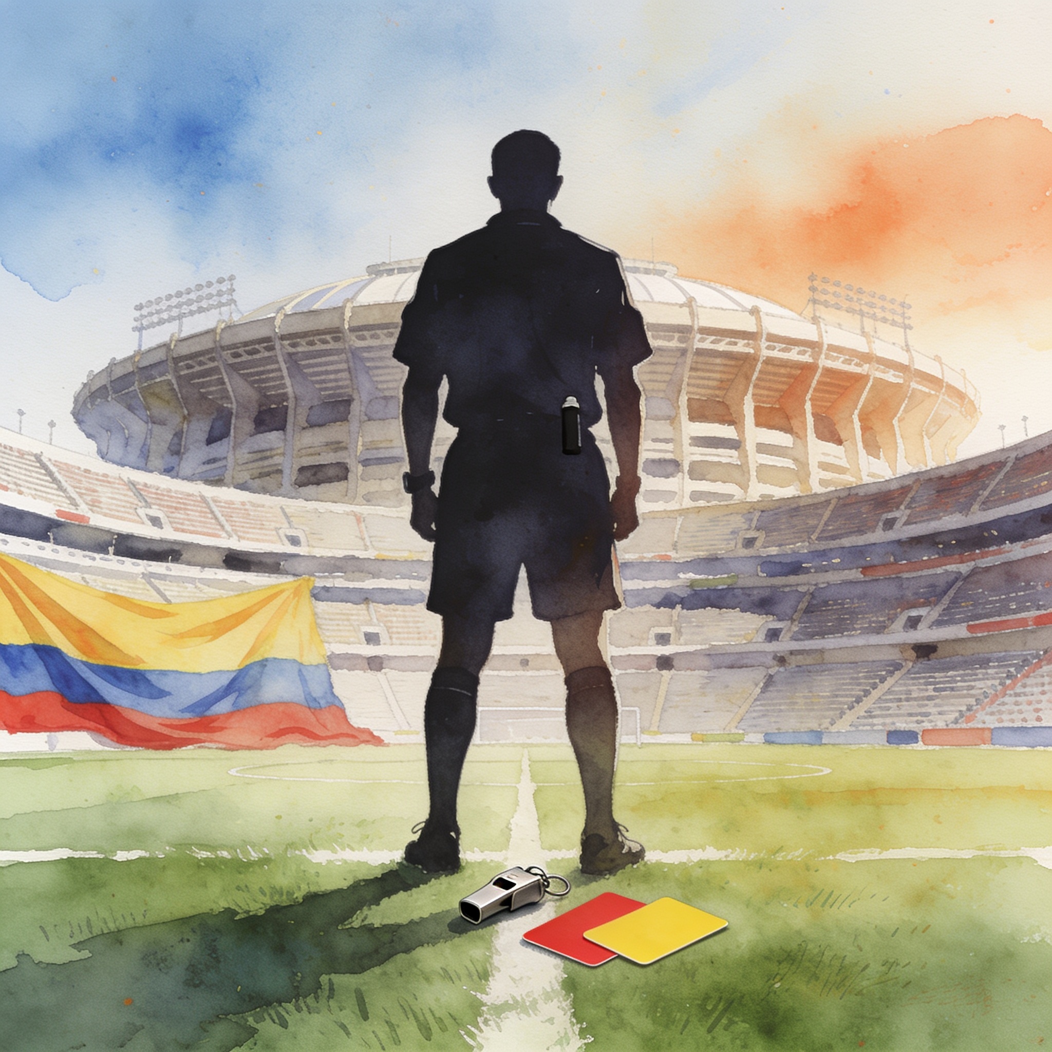 Un inglés en el Azteca para el debut de Colombia — Deportes, ilustración editorial
