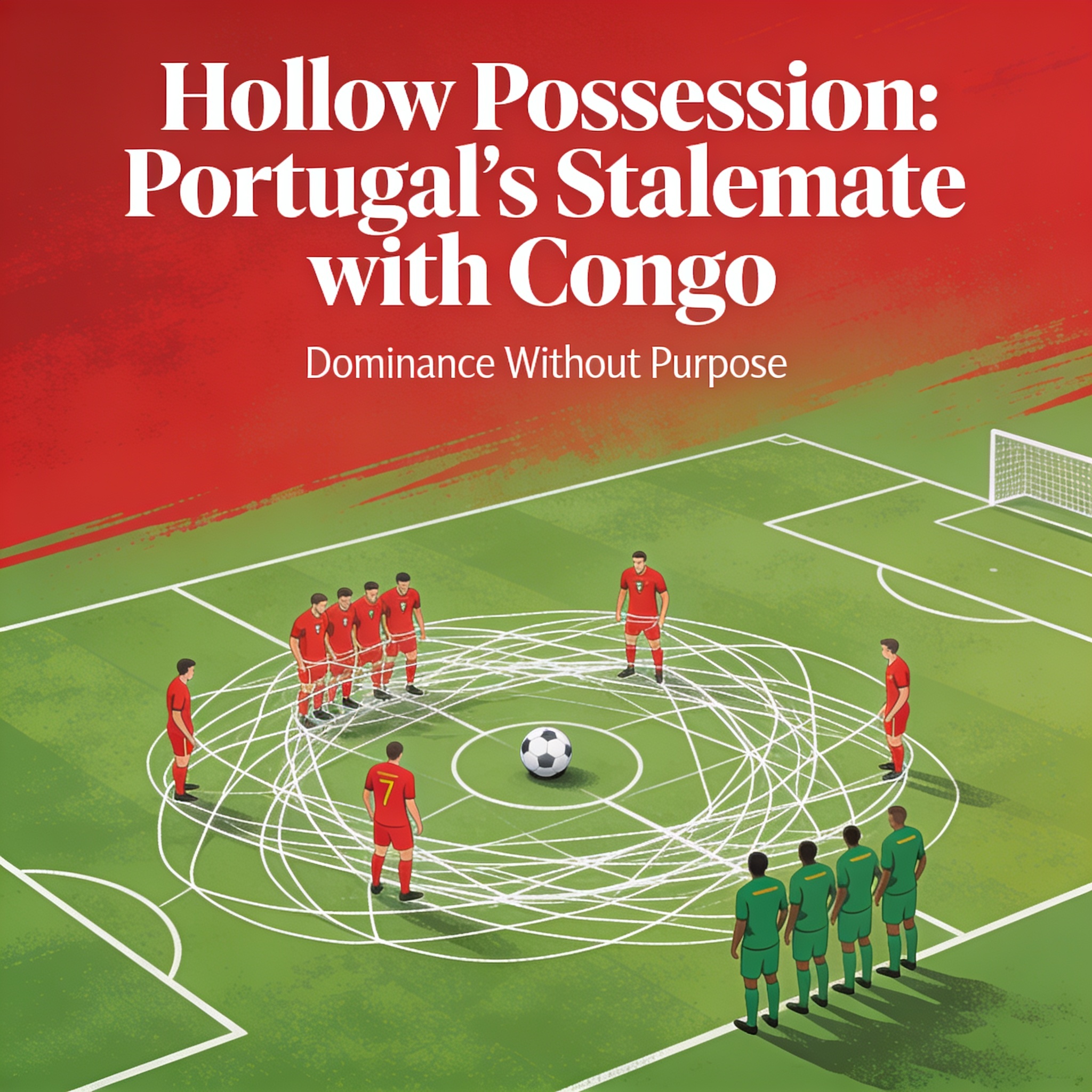 Portugal empata con Congo y expone el riesgo de la posesión hueca — Deportes, ilustración editorial