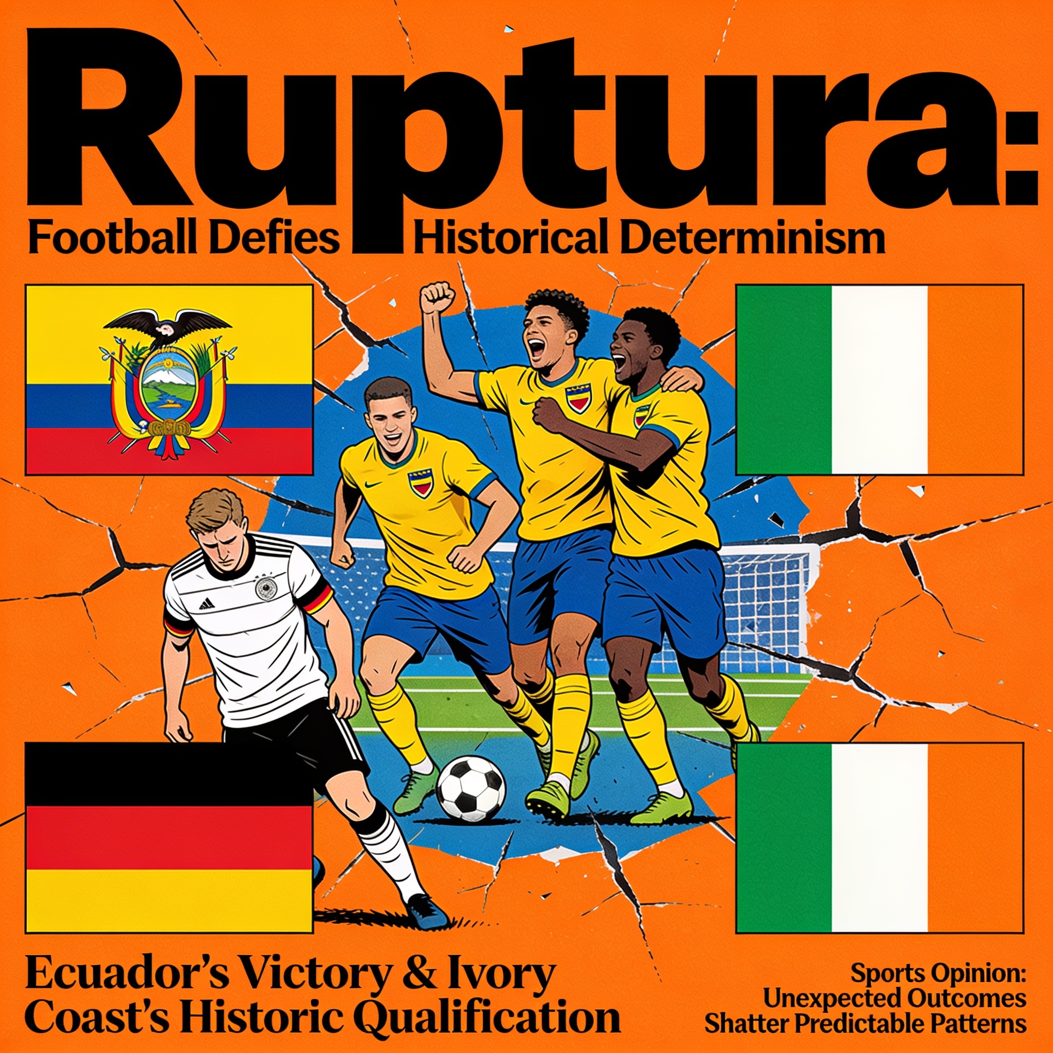 Cuando el fútbol desafía al determinismo histórico — Deportes, ilustración editorial