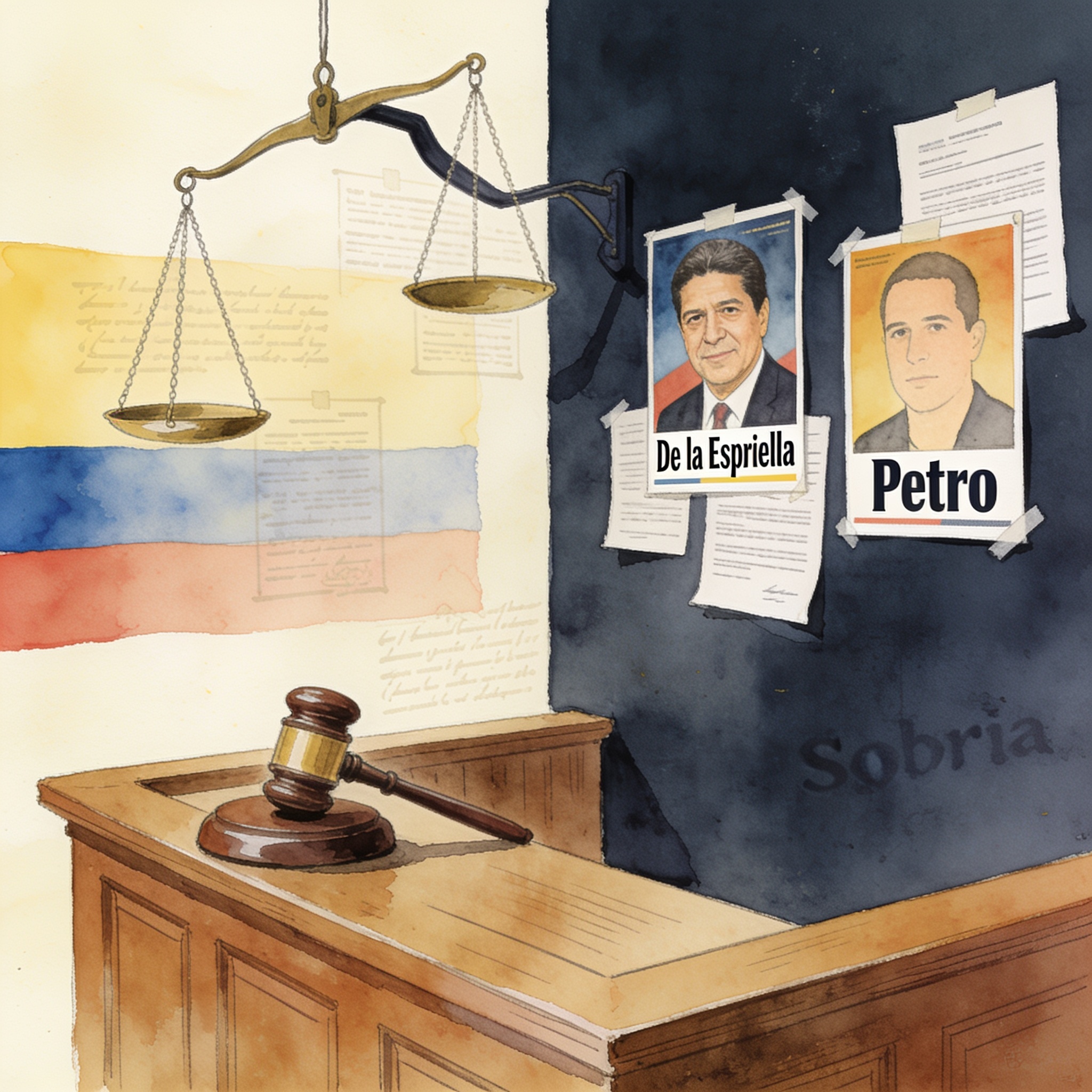 La segunda vuelta que se decide en los tribunales — Política, ilustración editorial