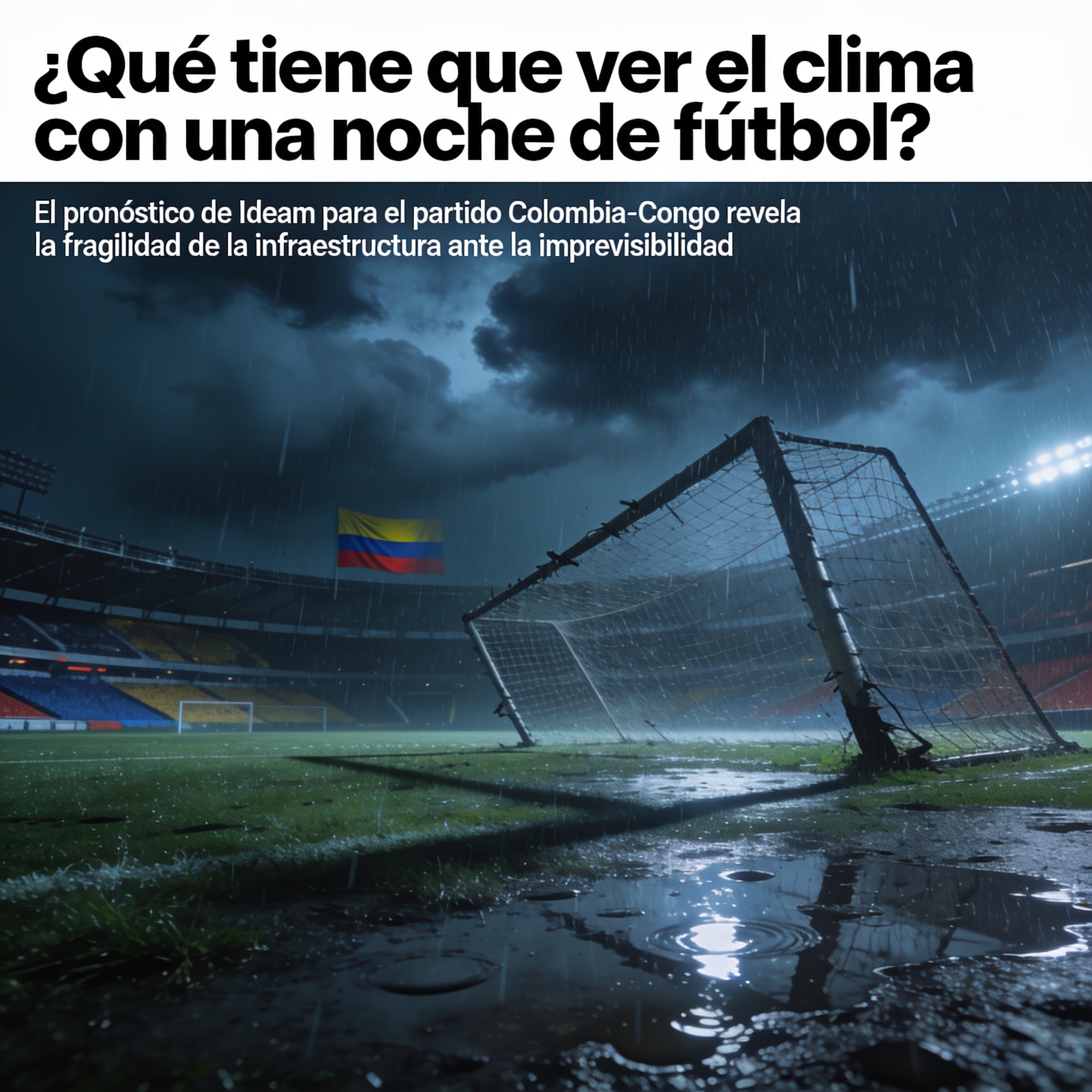 ¿Qué tiene que ver el clima con una noche de fútbol? — Deportes, ilustración editorial