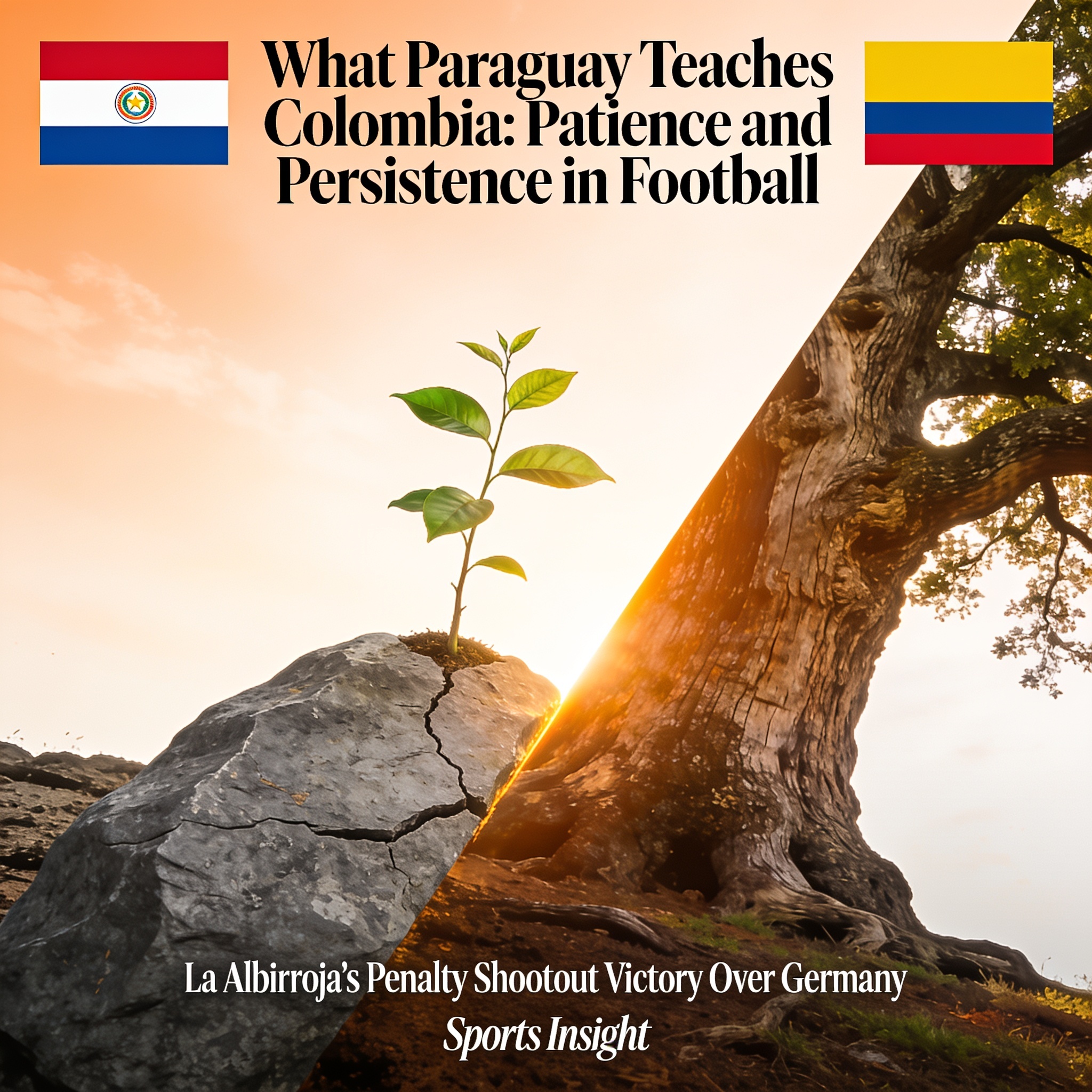 ¿Qué enseña Paraguay a los colombianos sobre la paciencia institucional? — Deportes, ilustración editorial