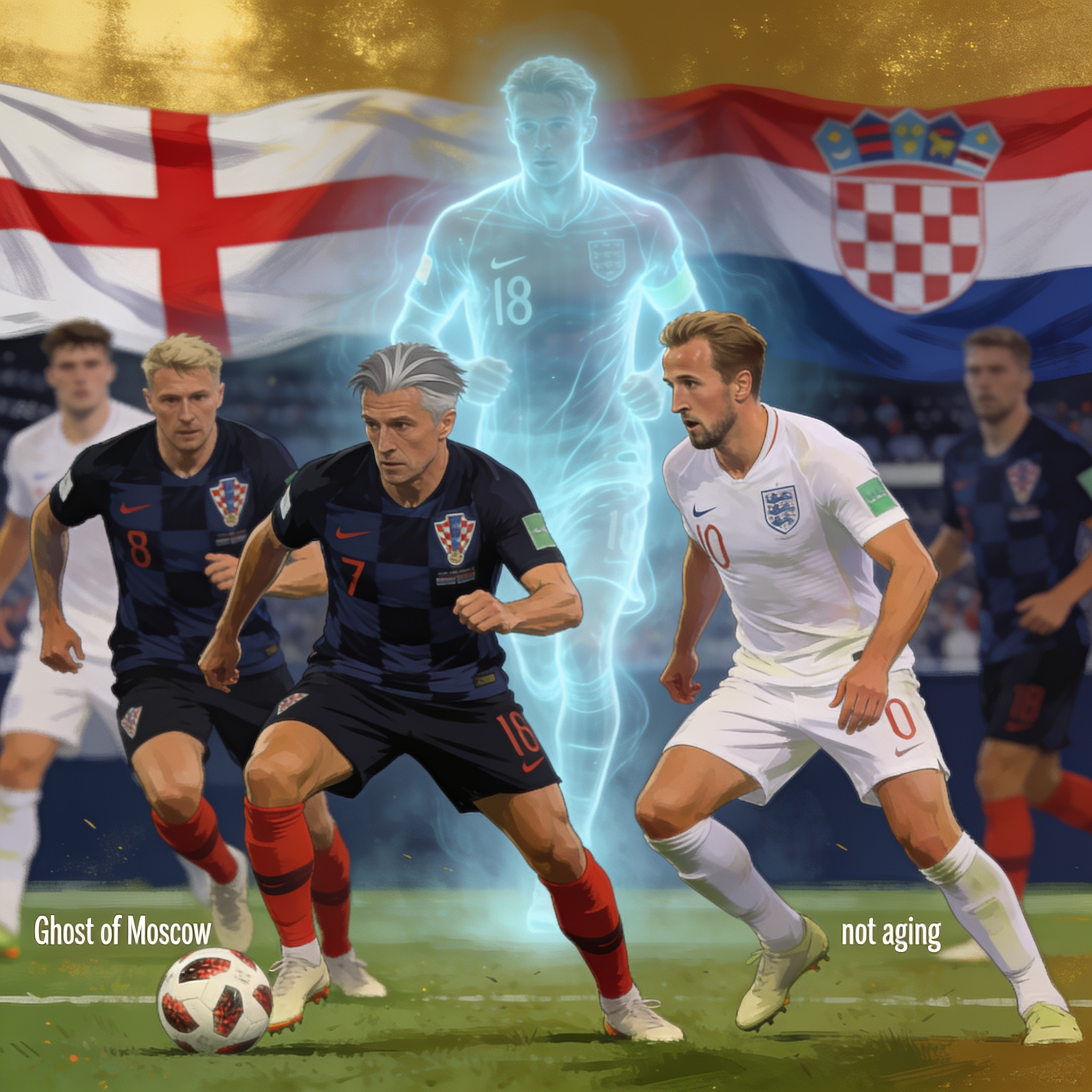 Inglaterra busca borrar el fantasma de Moscú ante una Croacia que no envejece — Deportes, ilustración editorial