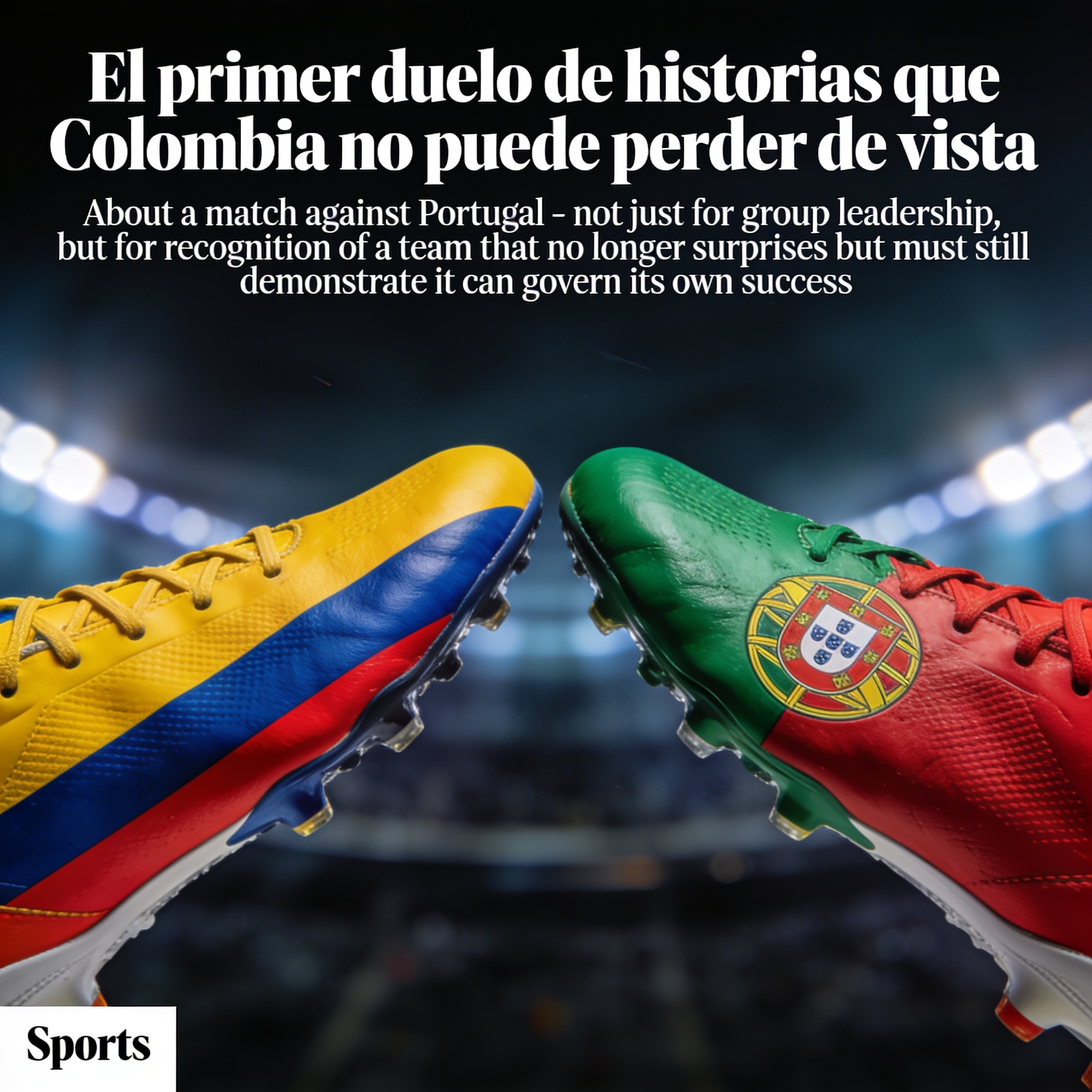 El primer duelo de historias que Colombia no puede perder de vista — Deportes, ilustración editorial