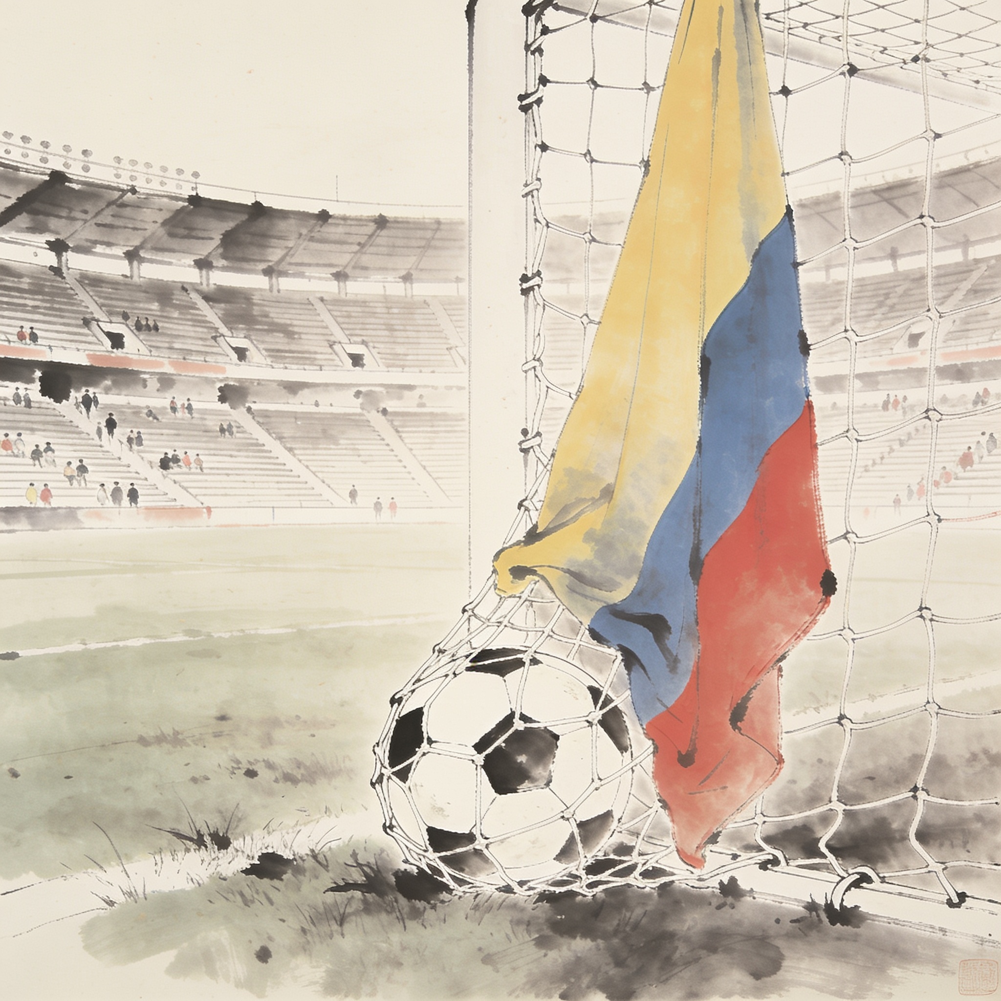 Colombia gana sin brillar y la eficacia reemplaza al espectáculo — Deportes, ilustración editorial