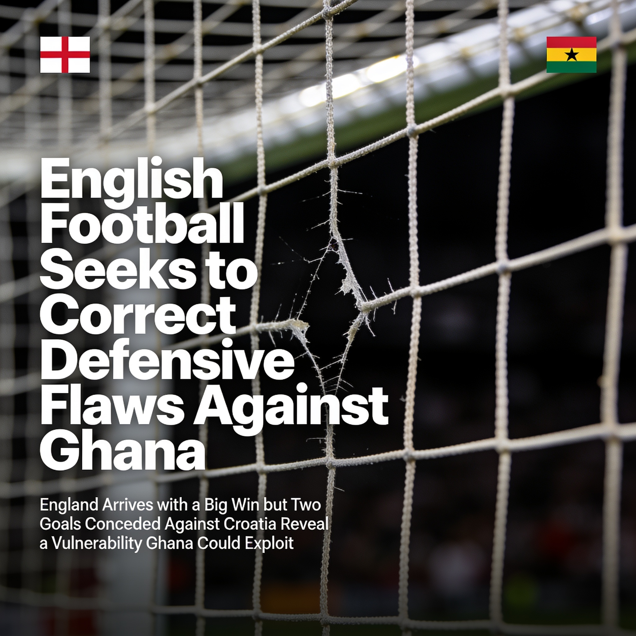 El fútbol inglés busca corregir sus grietas defensivas ante Ghana — Deportes, ilustración editorial