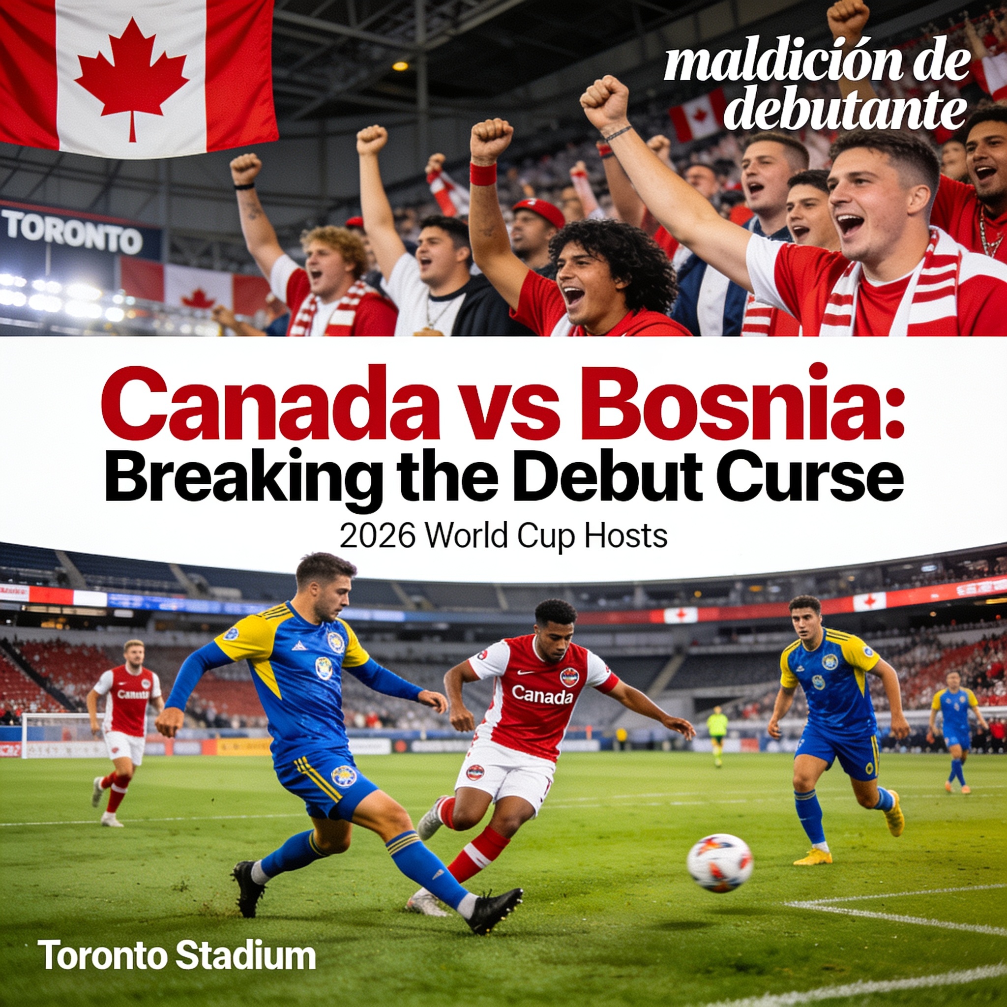 Canadá busca romper su maldición de debutante ante Bosnia en Toronto — Deportes, ilustración editorial