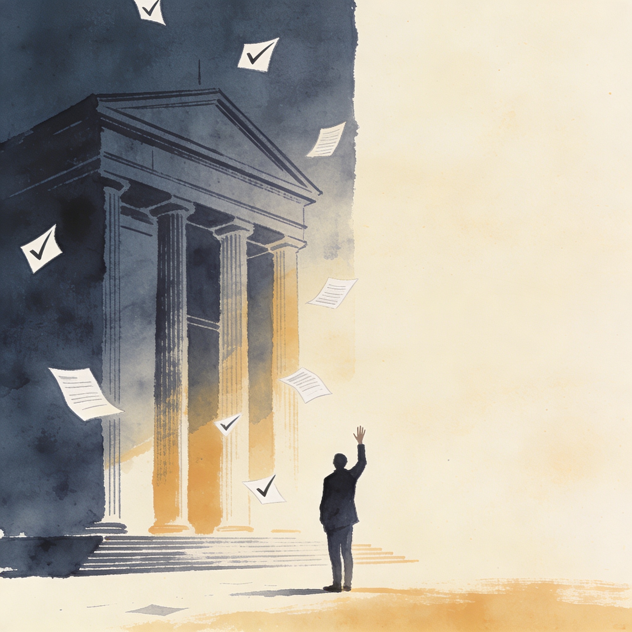 La Registraduría cumplió; Petro cuestionó sin evidencia — Política, ilustración editorial