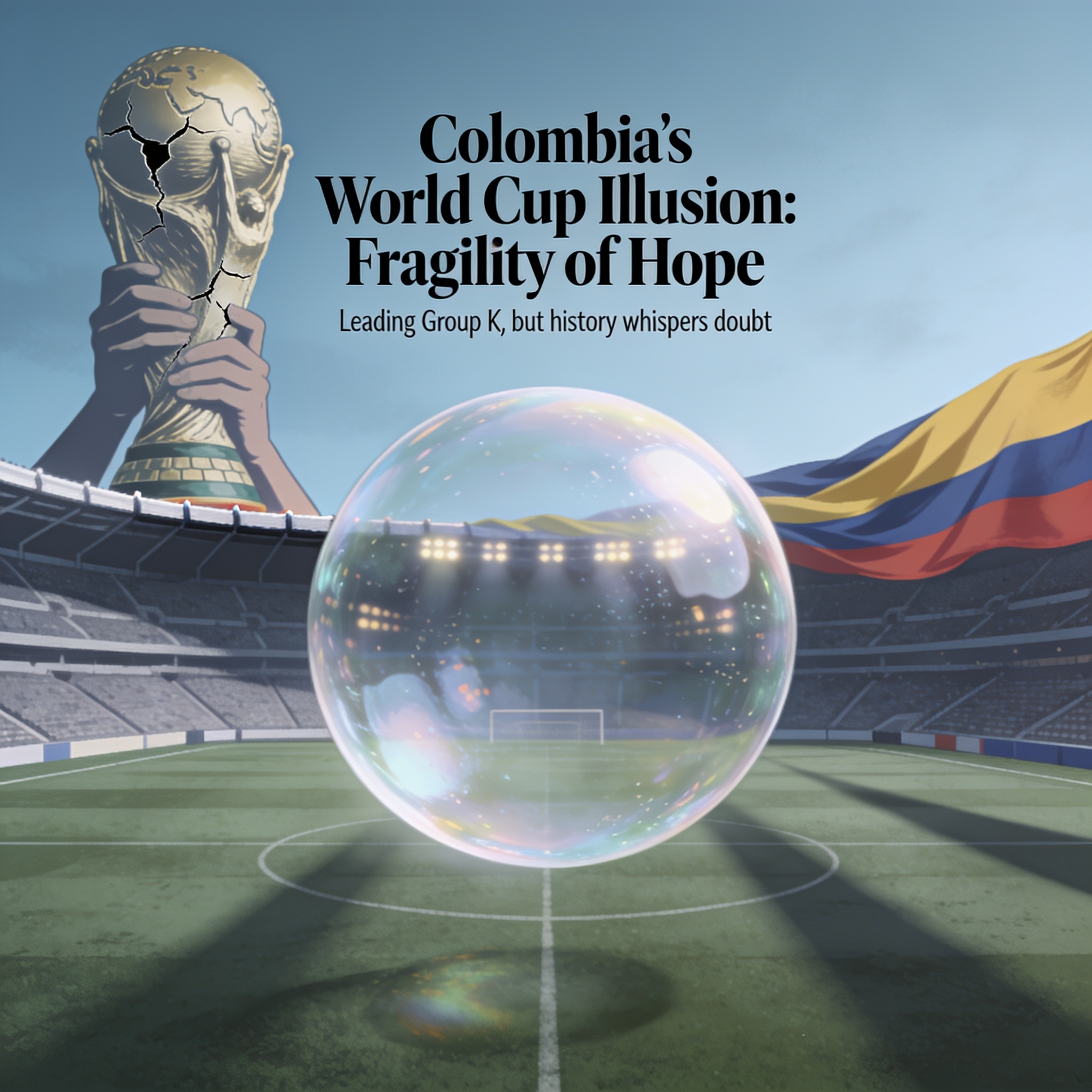 ¿Qué le cuesta a Colombia creerse favorita en el Mundial? — Deportes, ilustración editorial