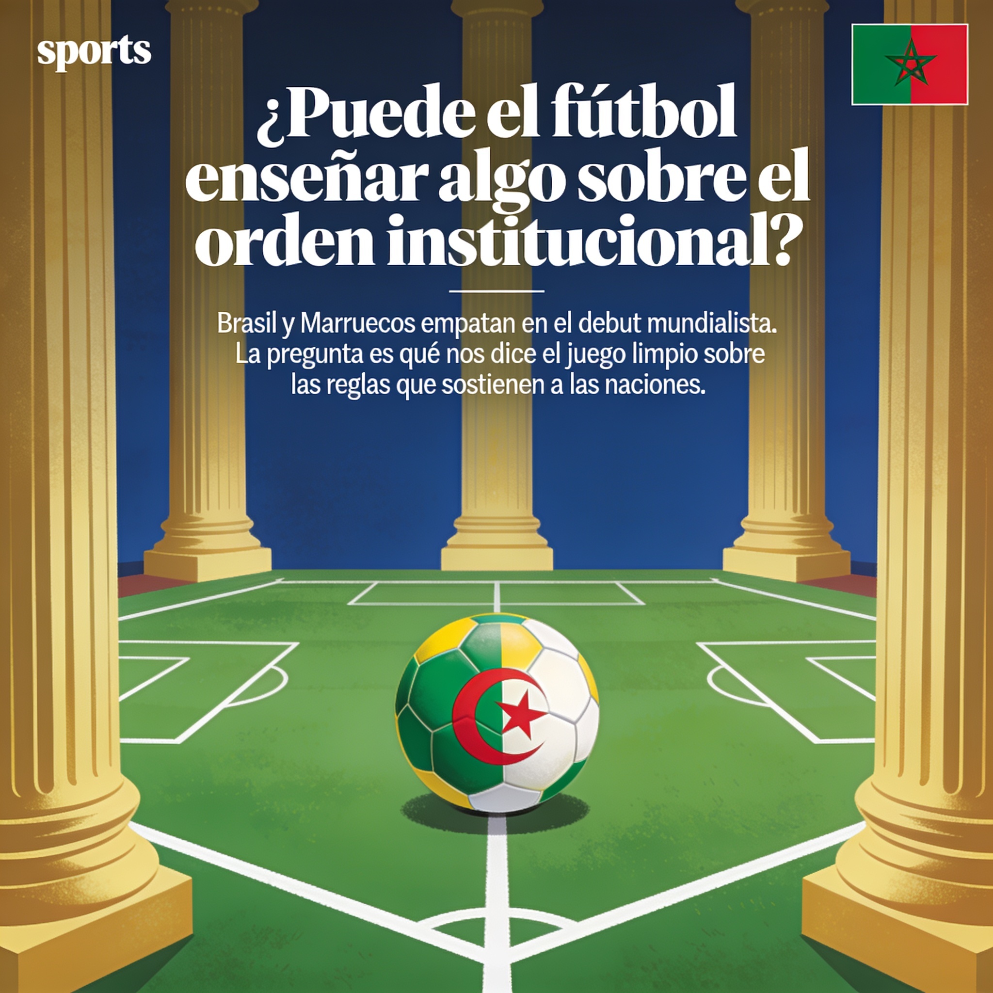 ¿Puede el fútbol enseñar algo sobre el orden institucional? — Deportes, ilustración editorial