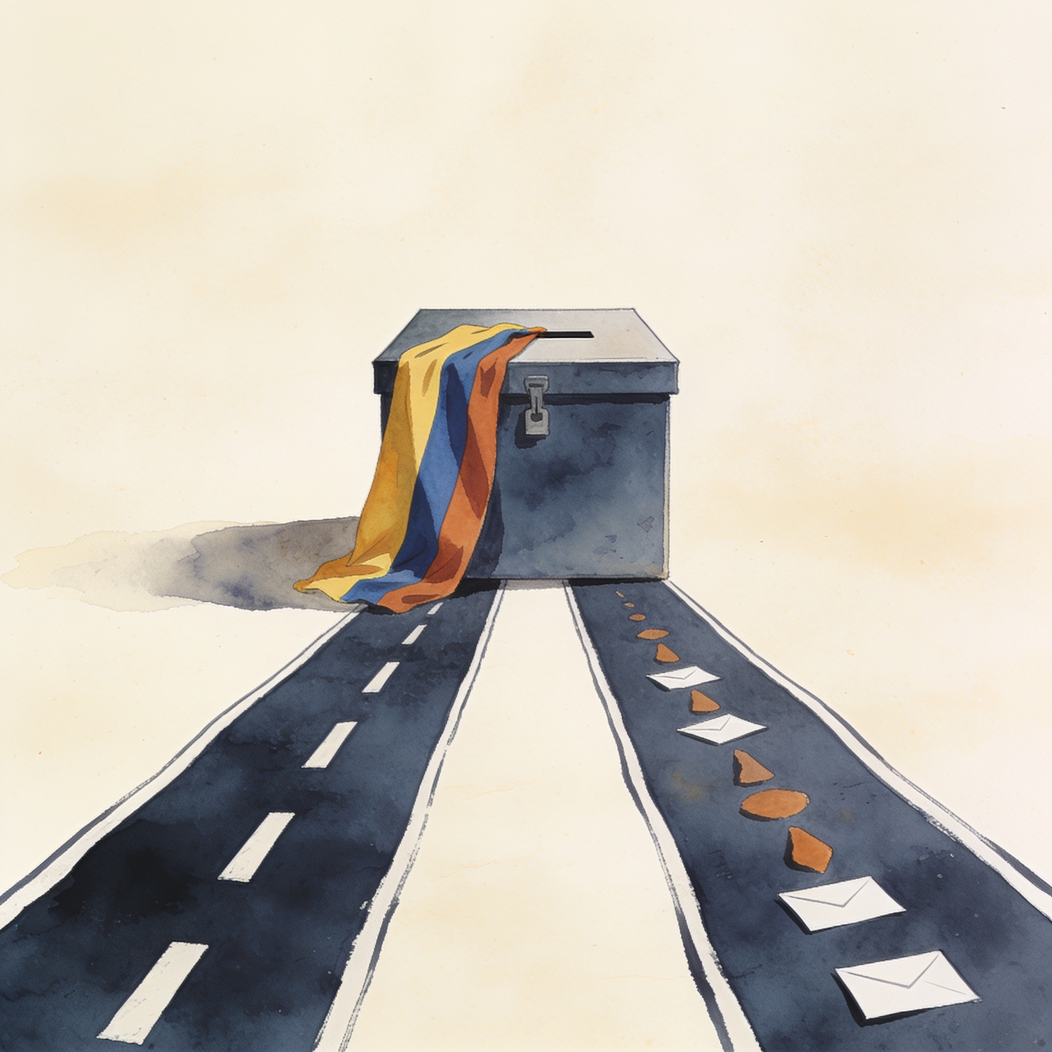 La encuesta final del CNC deja a Cepeda a 3,9 puntos de la remontada — Política, ilustración editorial