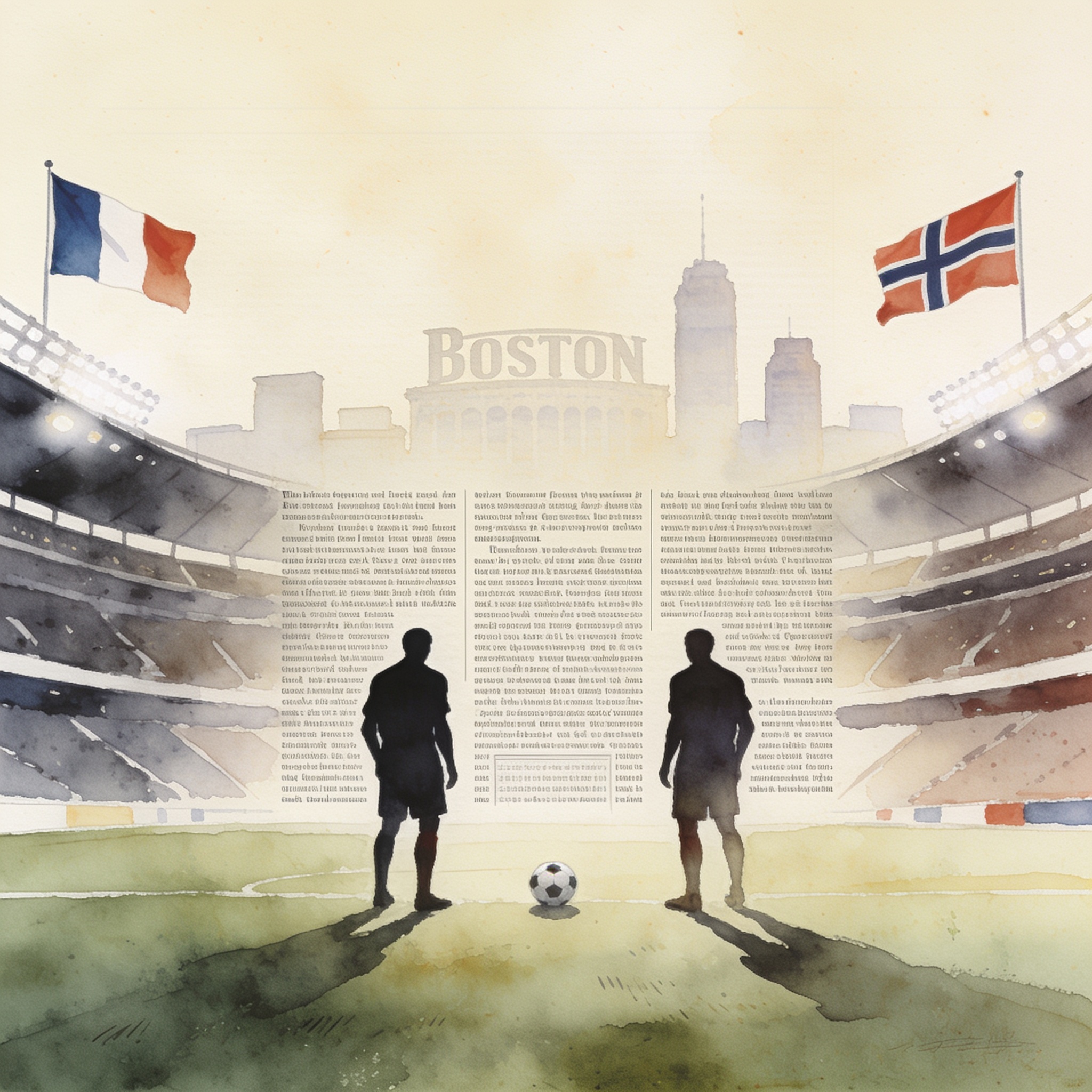 El duelo de los herederos del fútbol europeo se juega en Boston — Deportes, ilustración editorial