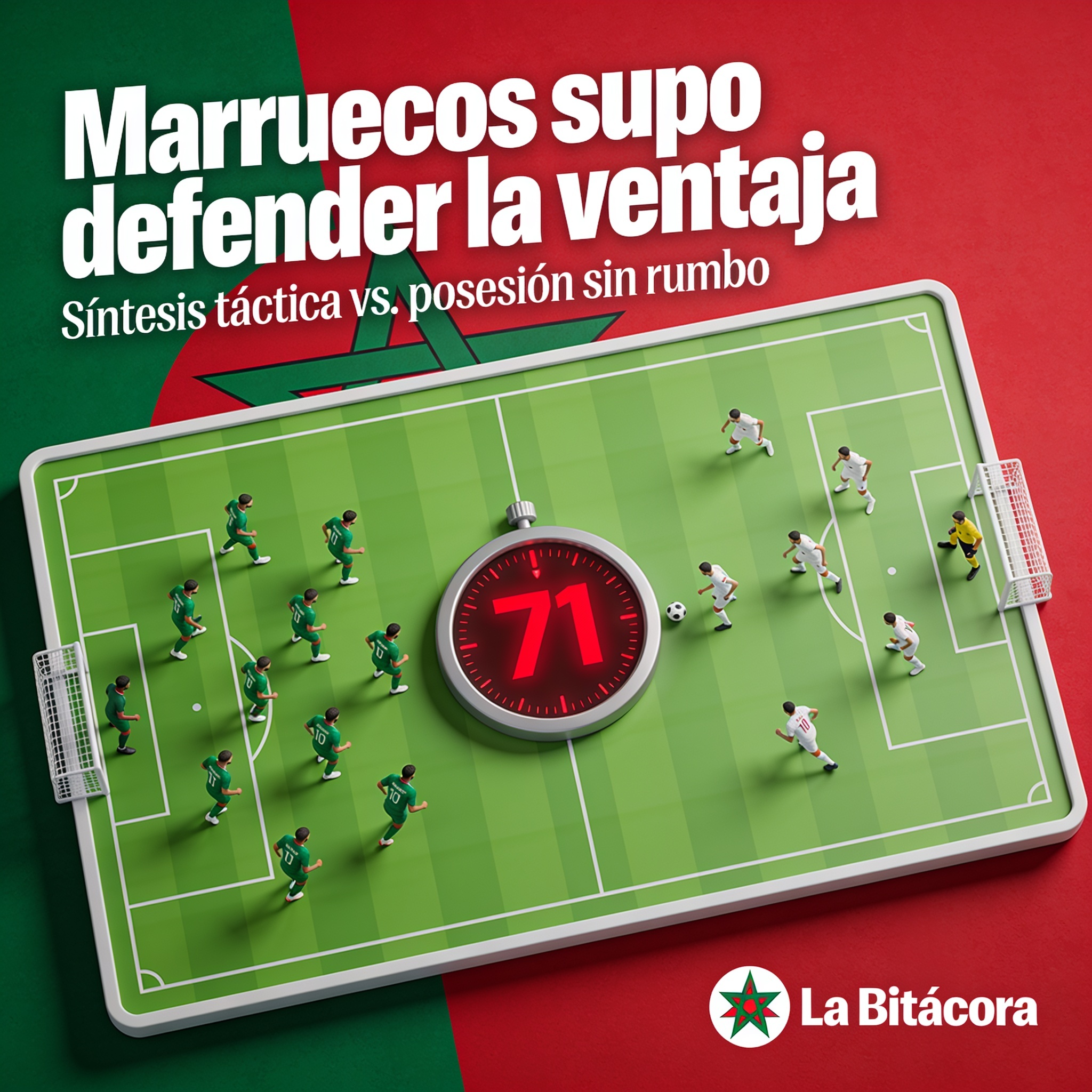 Saibari comprimió el tiempo y Marruecos supo defender la ventaja — Deportes, ilustración editorial